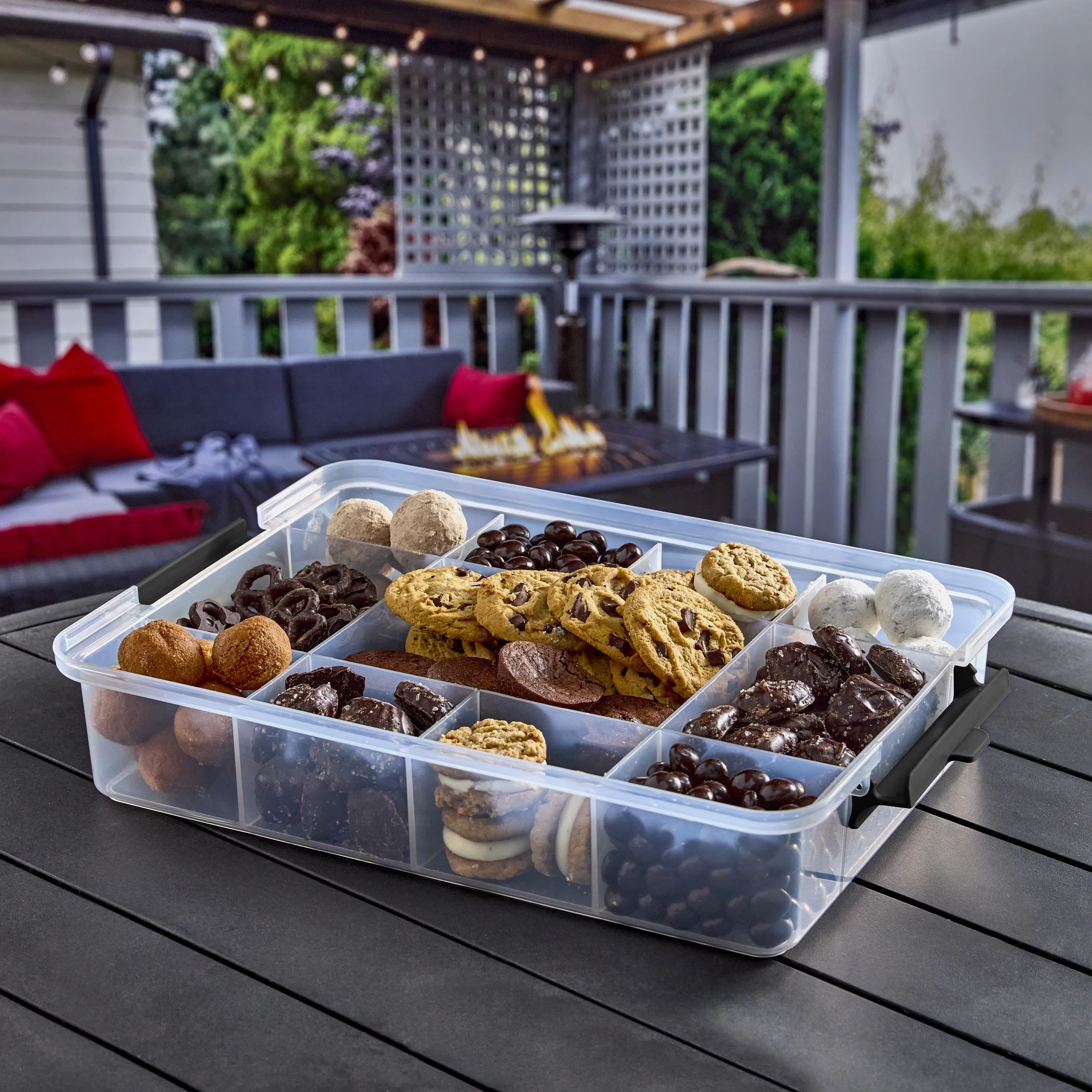 Farberware Opbevaringsbokse Snacklebox Snackboks i Klar, 3