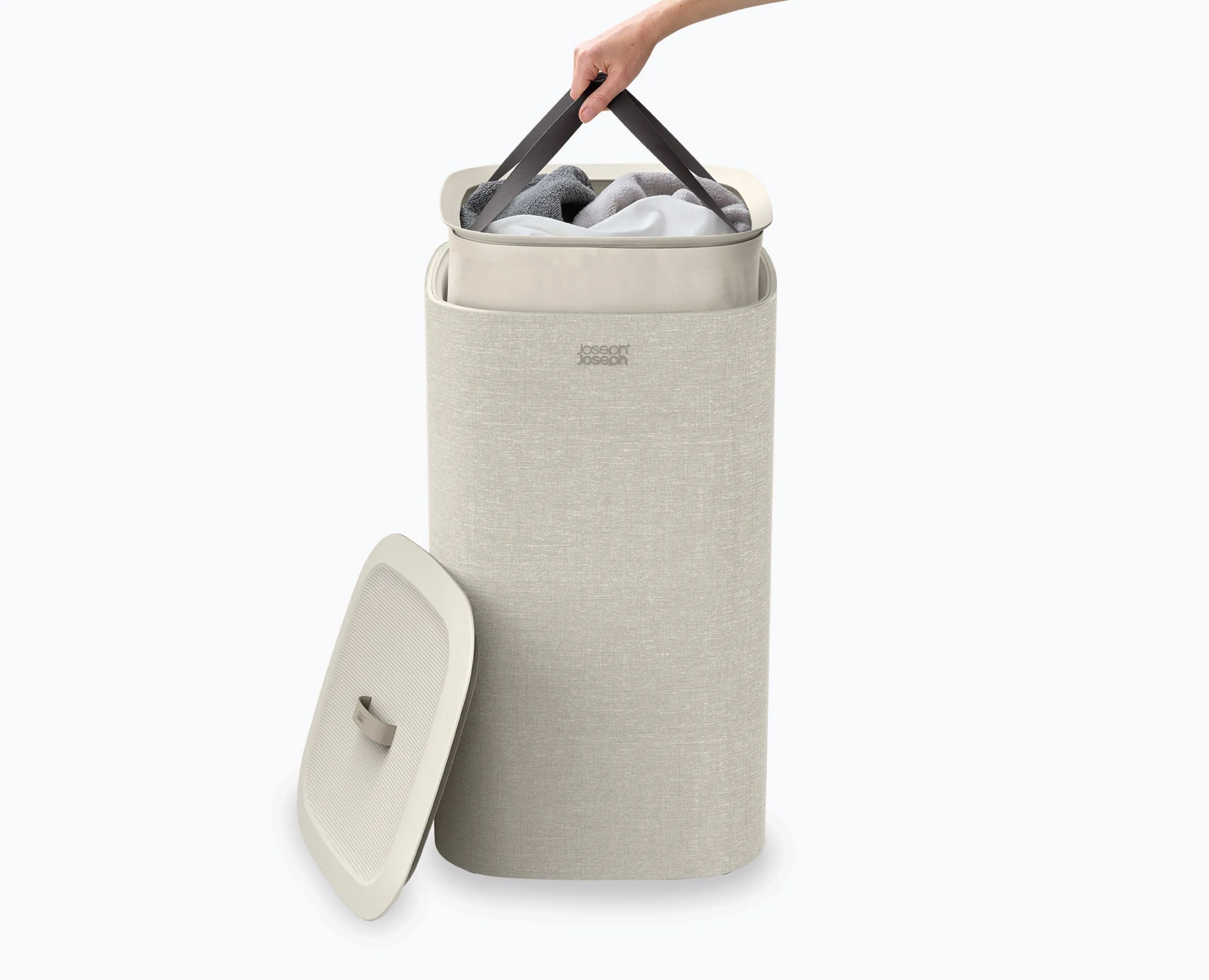 Joseph Joseph Vasketøjskurve Tota One Vasketøjskurv i Beige, 60 L, 5
