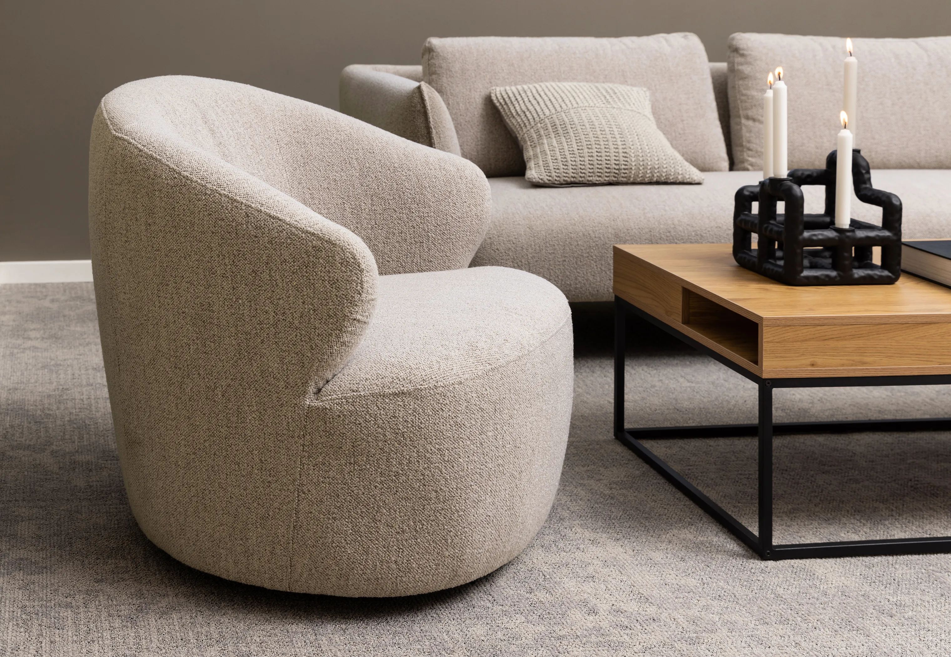 CASA Living Lænestole Westport Loungestol i Beige, 3