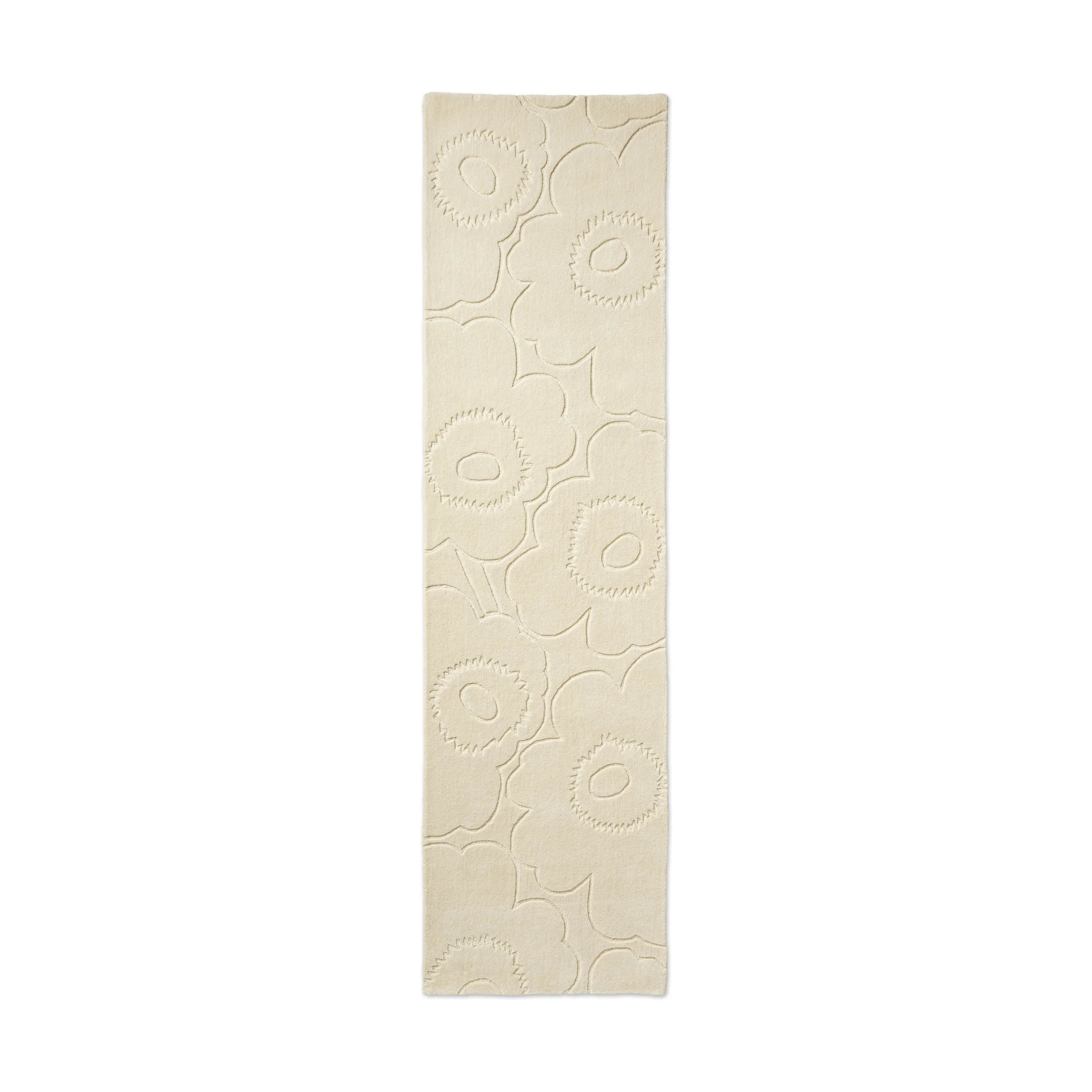 Marimekko by Brink & Campman Gulvtæpper Piirto Unikko Tæppeløber i Beige/hvid, B80 x L300 cm, 1