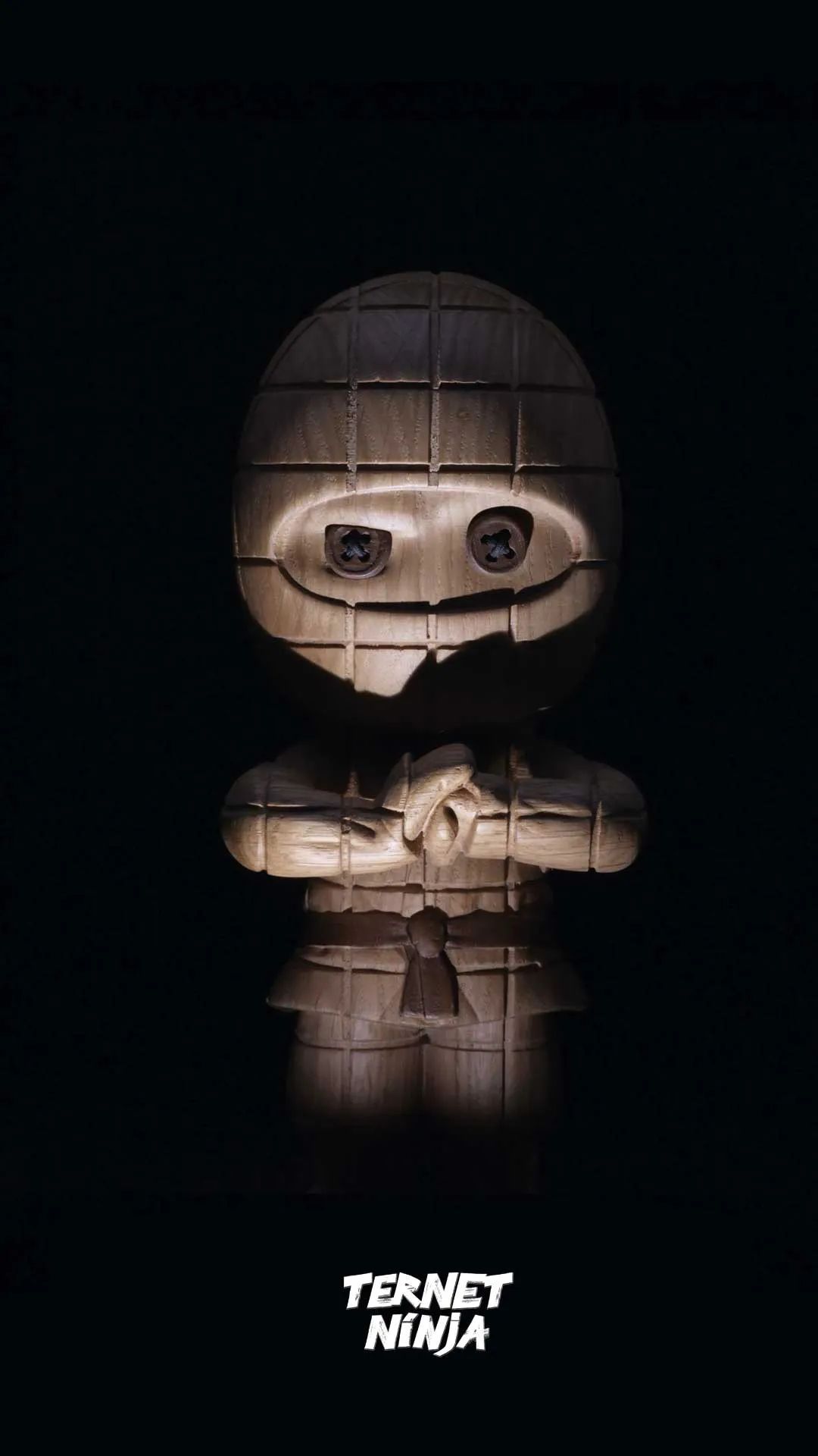 BOYHOOD Øvrige figurer Ternet Ninja træfigur i 24 cm, 2