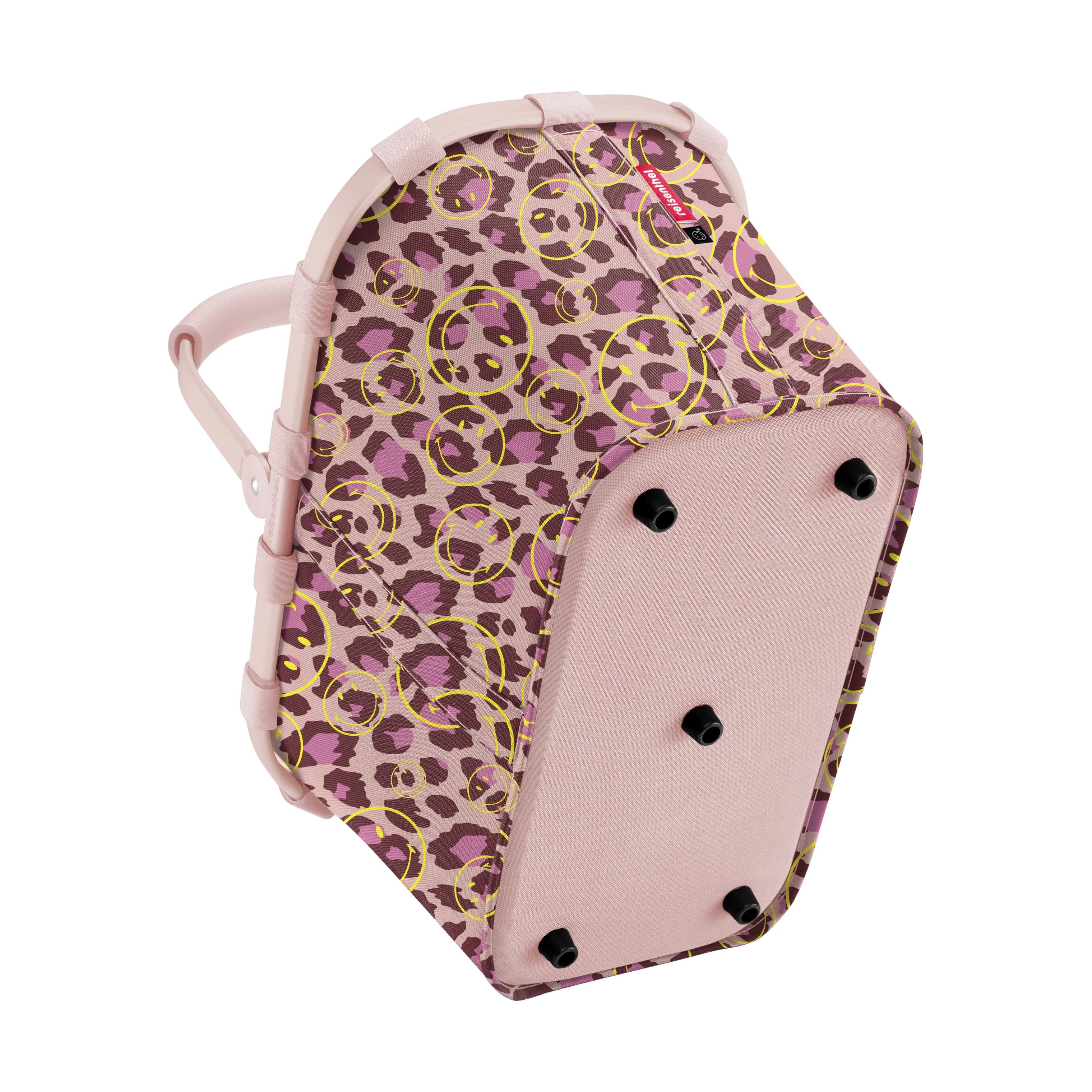 Reisenthel Indkøbskurve Carrybag Kurv i Pink leo med smiley, B48 x L28, 3