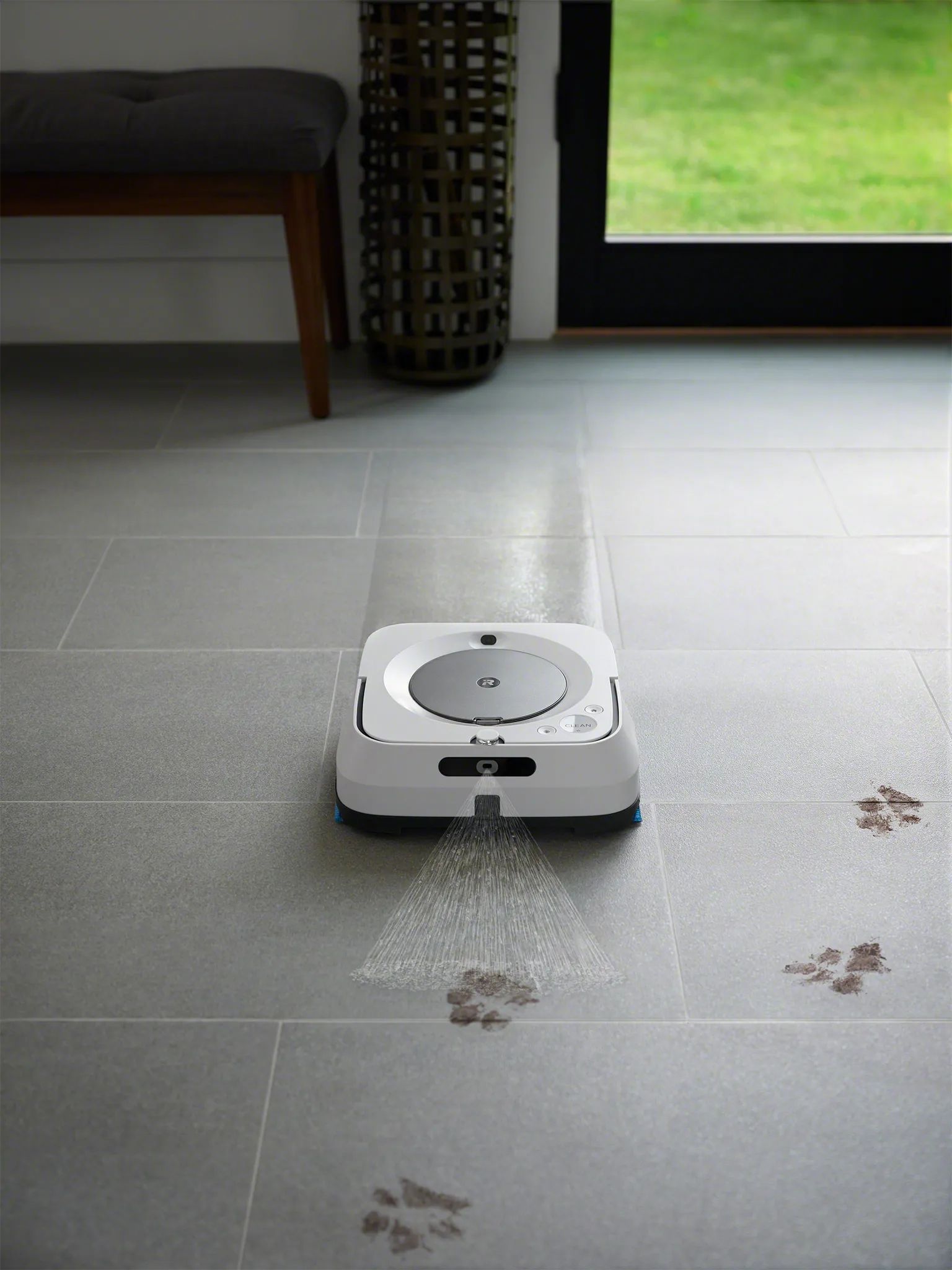 iRobot Gulvvaskere og tilbehør Braava M6138 Gulvrengøringsrobot i Hvid, 5