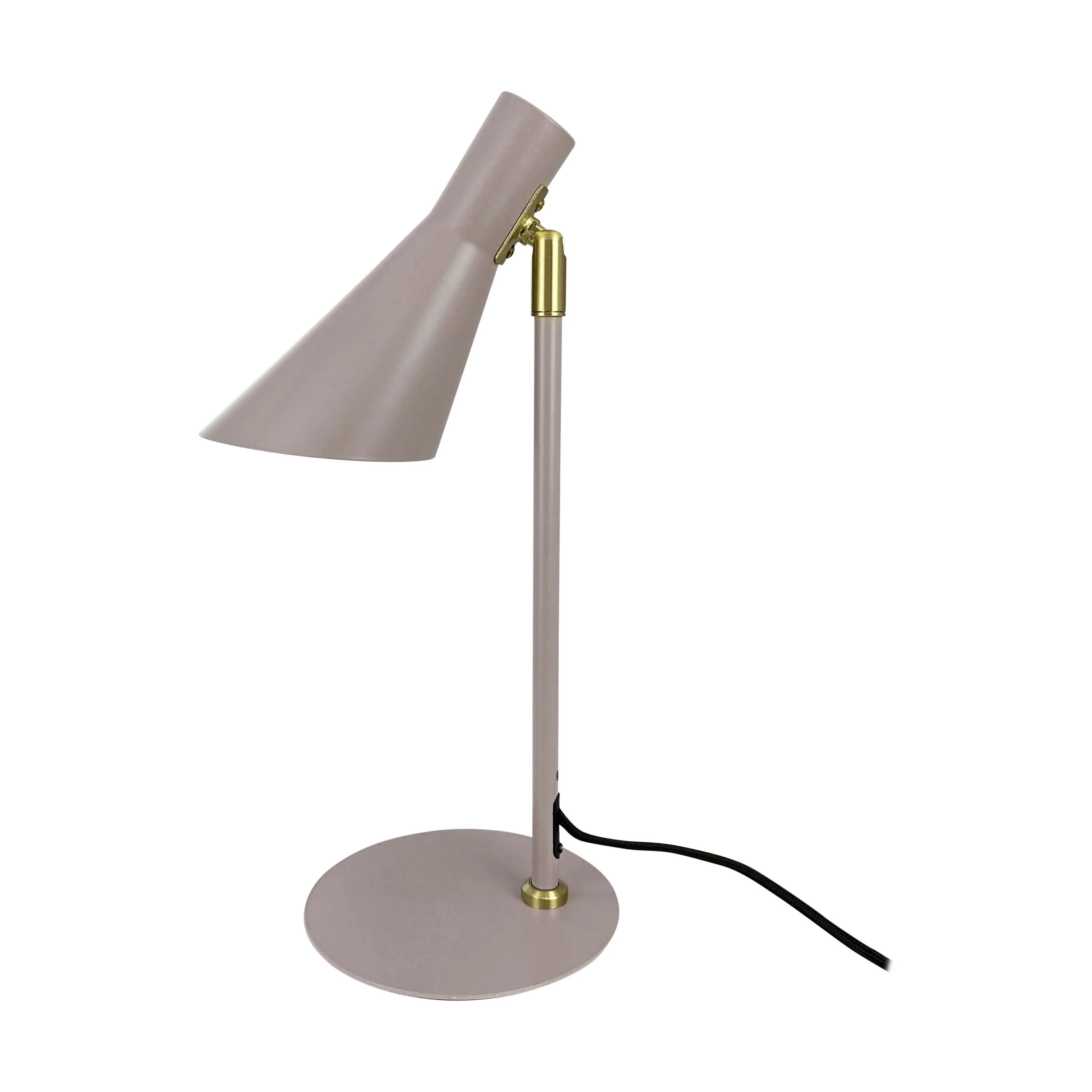 Dyberg Larsen Bordlamper DL12 Bordlampe i Beige/ Messing, H39,5 x Ø20 cm, 1