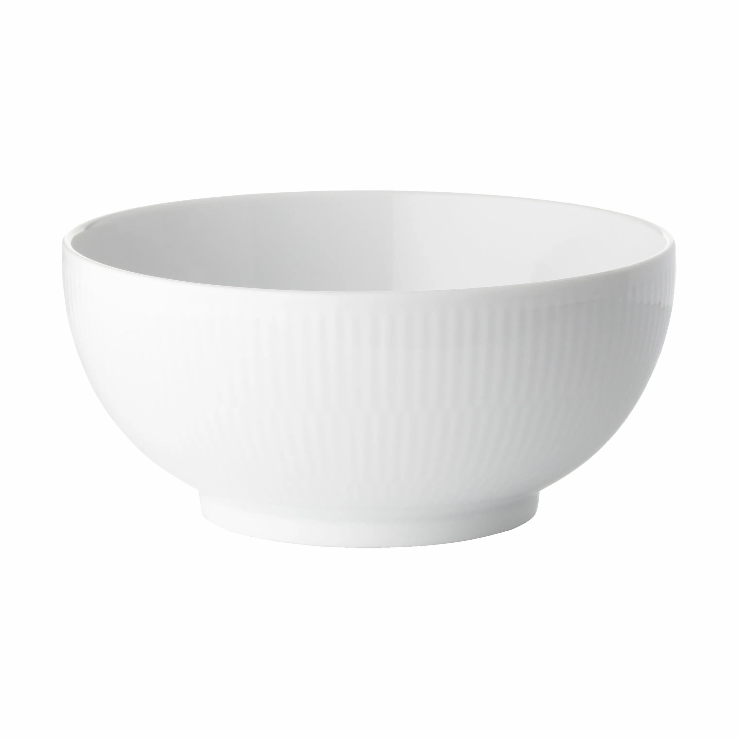 Royal Copenhagen Serveringsskåle Hvid Riflet Skål i Hvid, 13 cm, 1