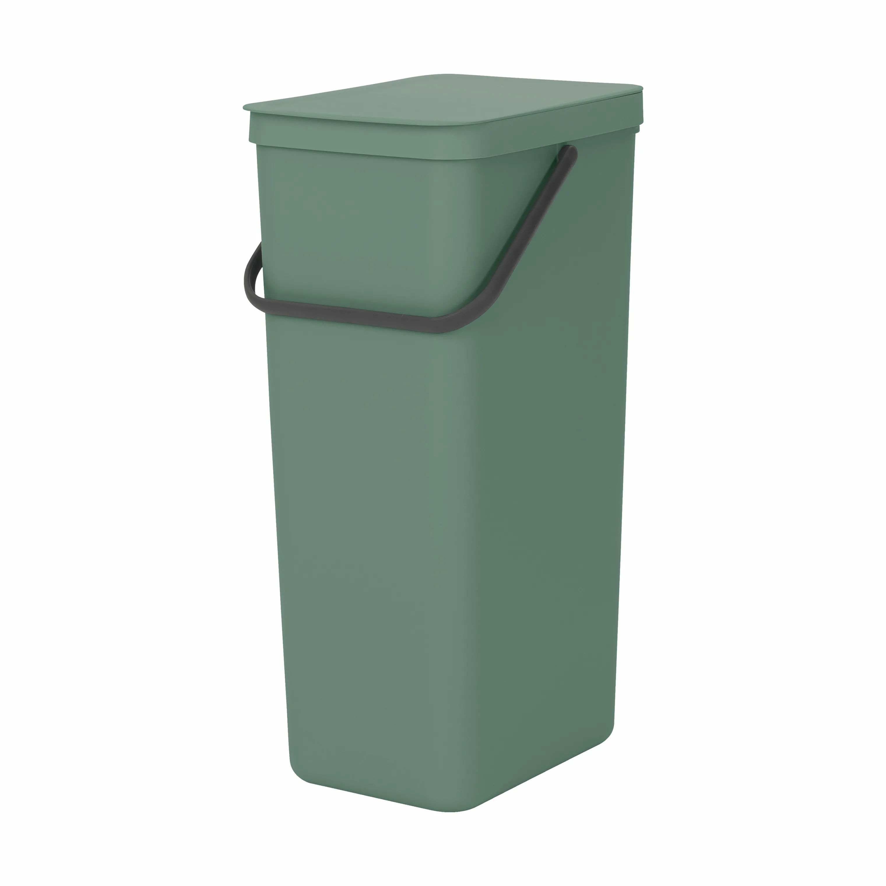 Brabantia Spande uden pedal Sort & Go Affaldsspand i Grøn, 40 L, 1