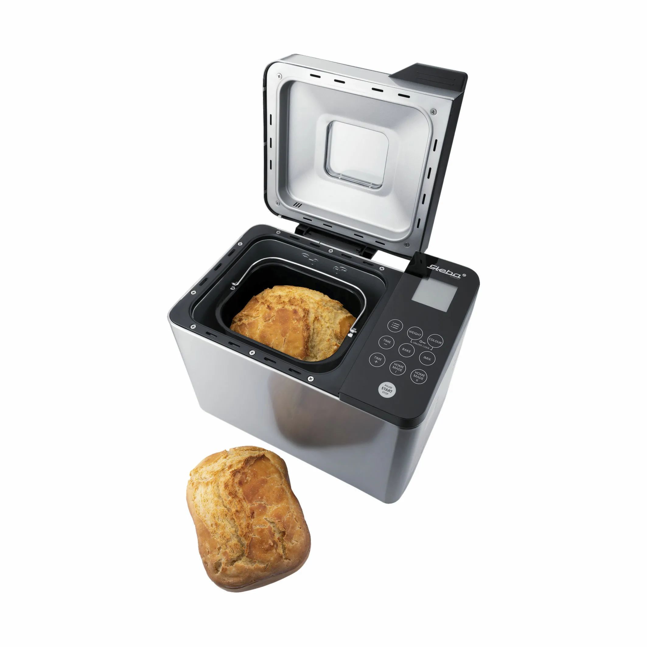 Steba Bagemaskiner Bagemaskine STBM2 i Rustfrit stål/sort, 7