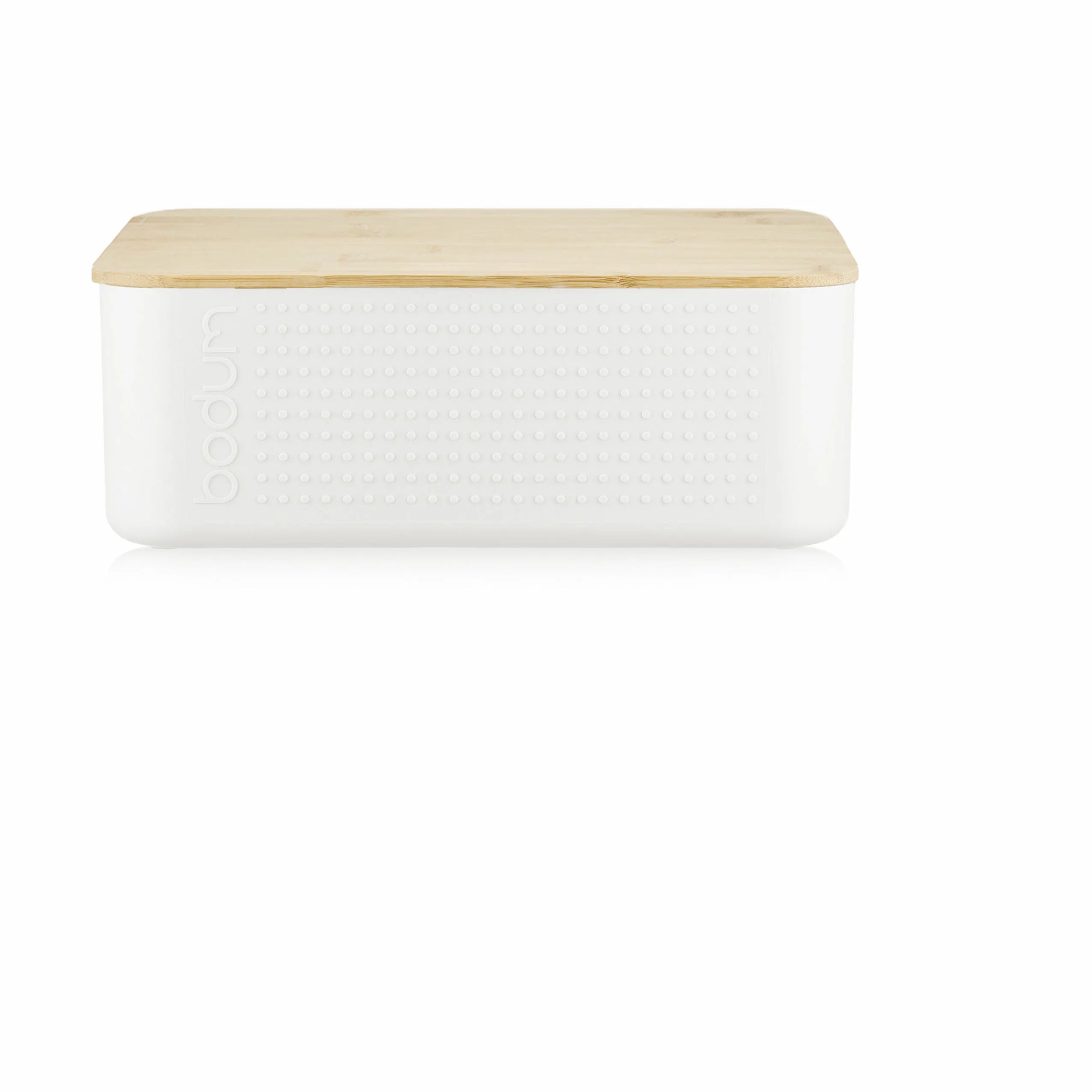 Bodum Brødkasser Bistro Brødboks i hvid/natur, 29,4 cm, 1