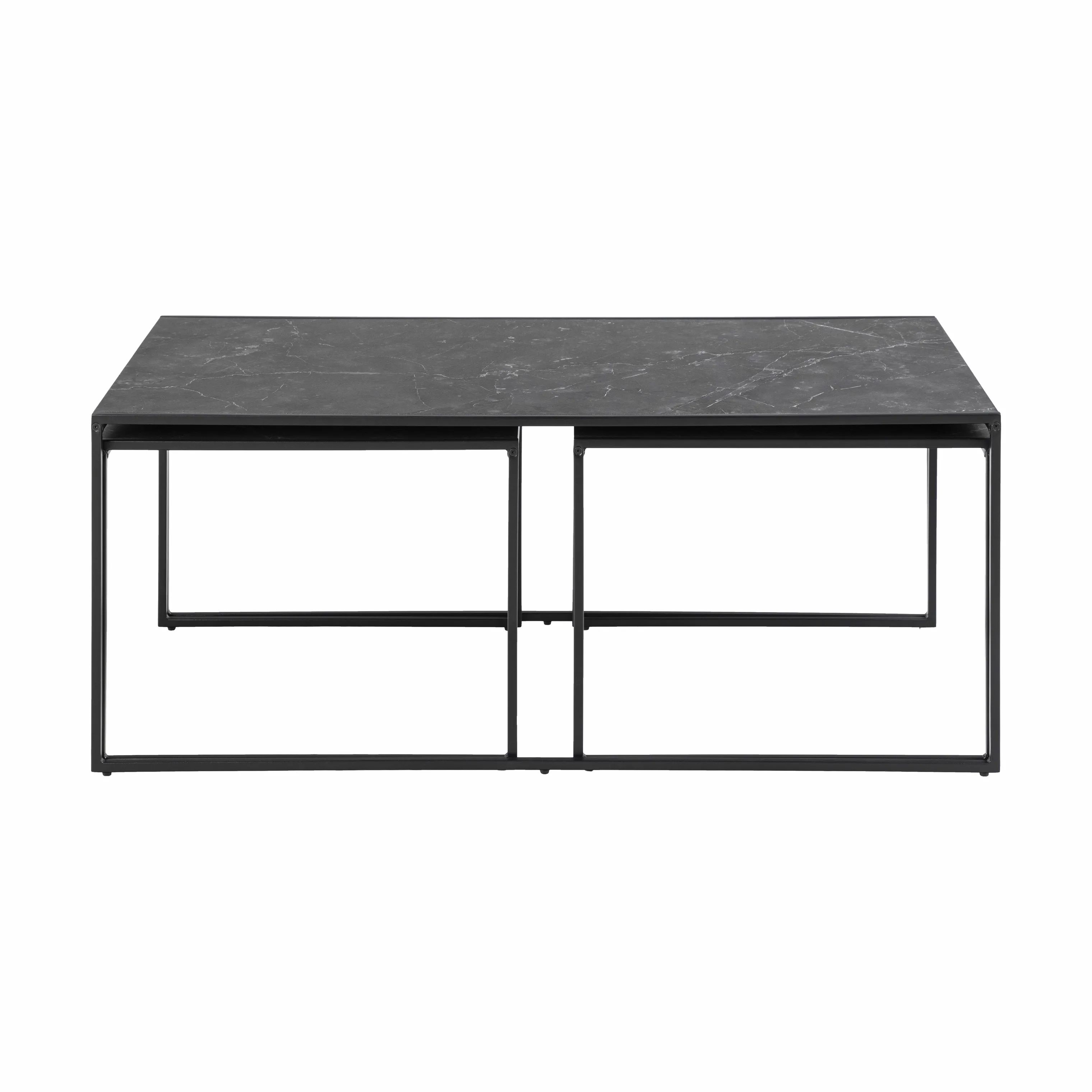 CASA Living Sofaborde Infinity Sofabord - 3 dele i Sort, 4