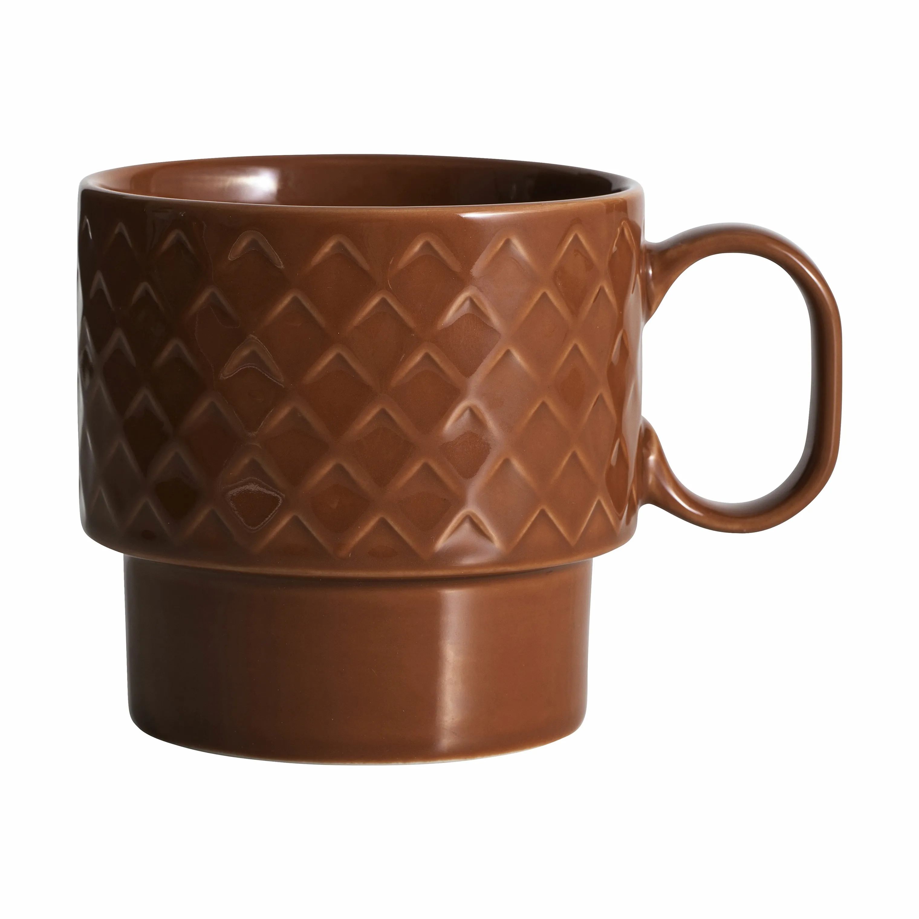 Sagaform Krus og kopper med hank Coffee & More Kop i Terrakotta, 1 stk. x 40 cl, 1