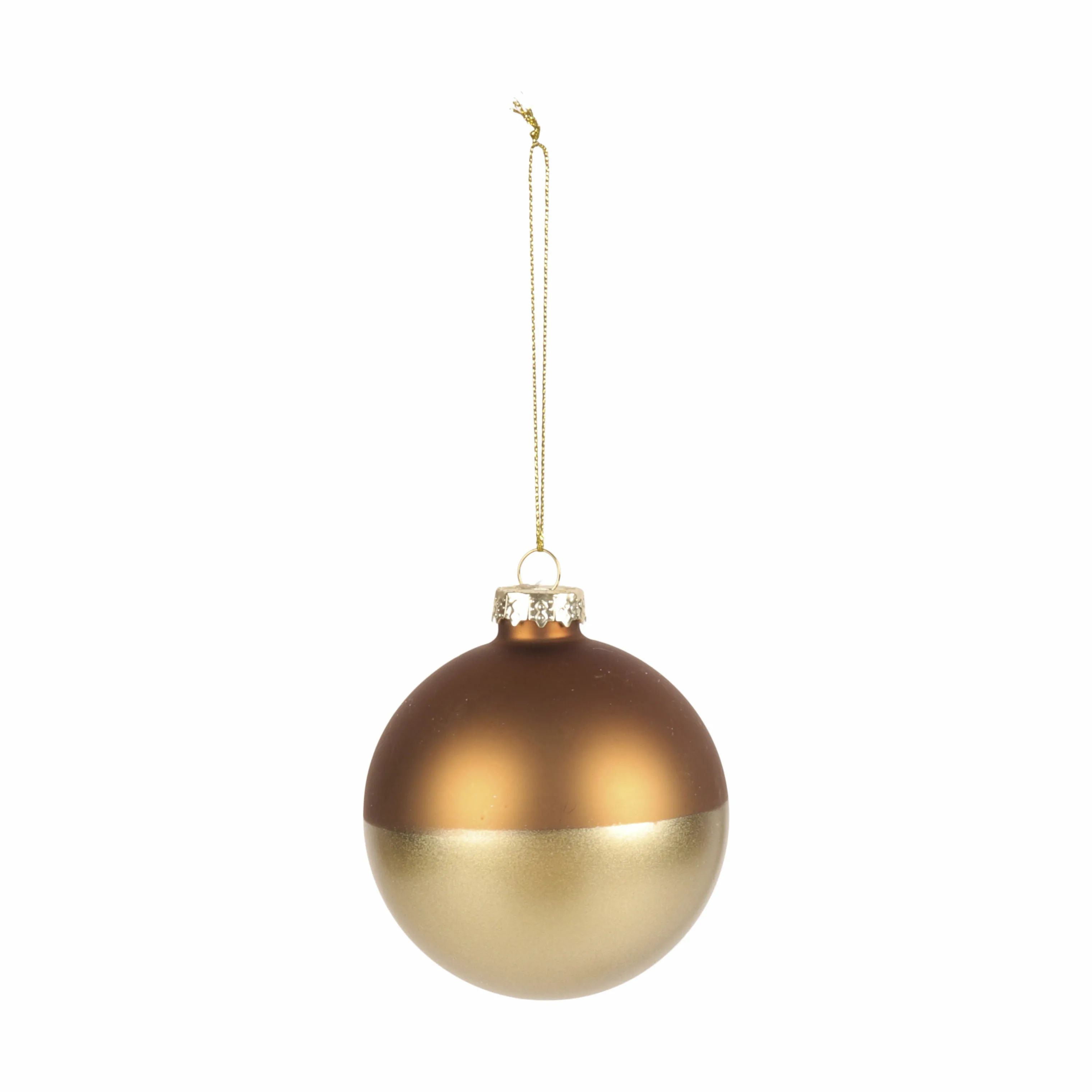 Casa Christmas Julekugler Julekugle i Brun/guld, 1