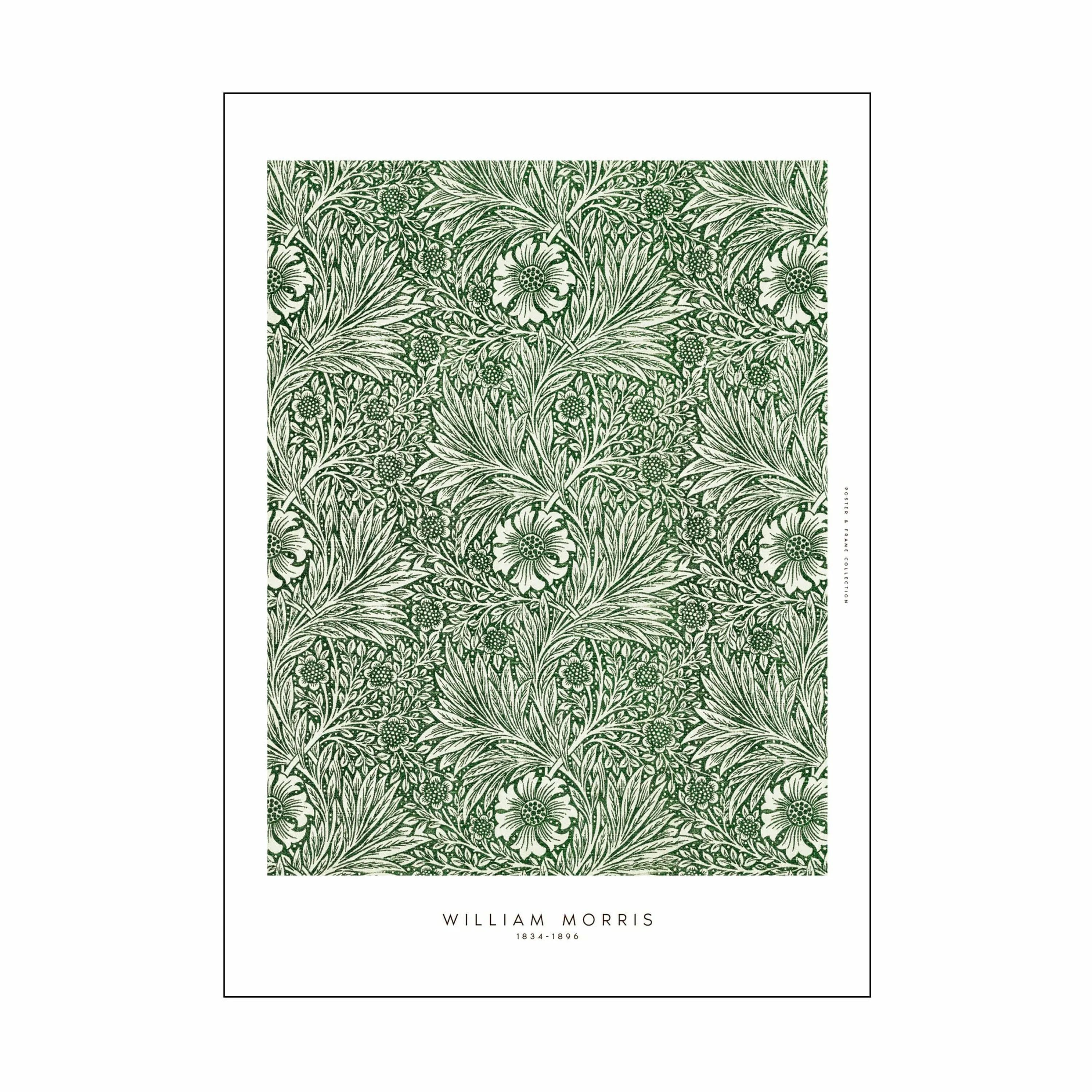 Poster&Frame Plakater William Morris Plakat - Greens i Grøn, B30 x L40 cm, 1