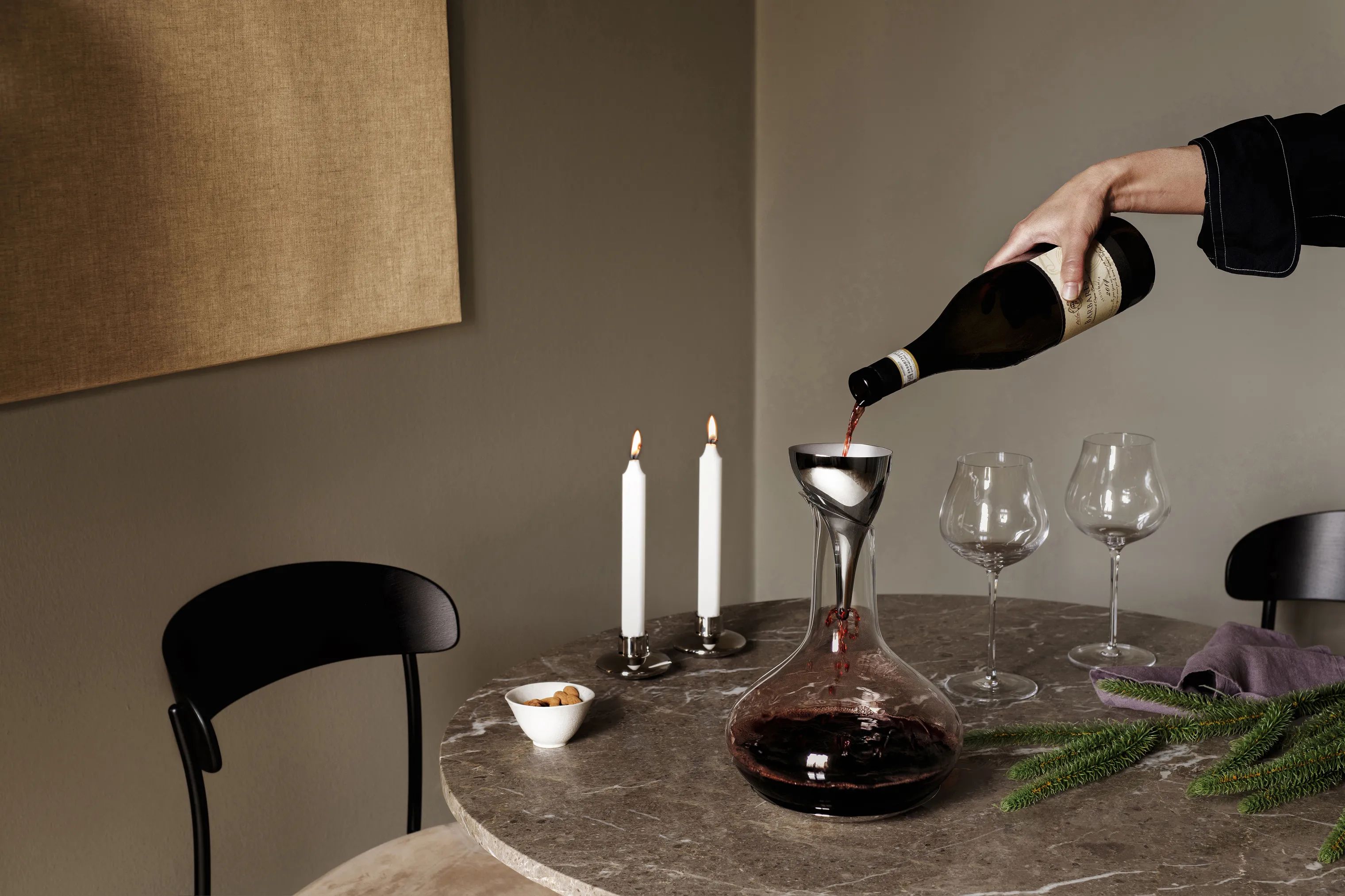 Georg Jensen Viniltere Sky Vintragt m. filter i Stål, 2