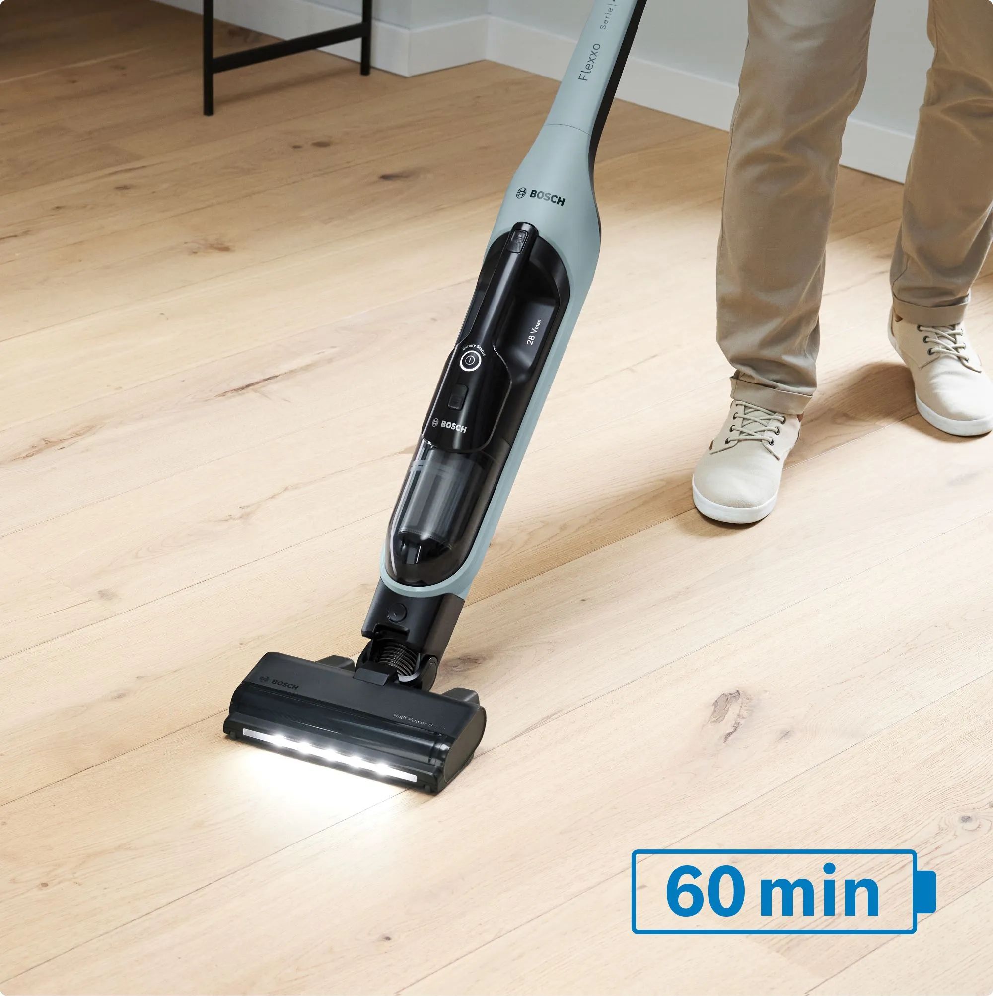 Bosch Støvsugere Støvsuger Flexxo BCH4SM28 i Blå, 2