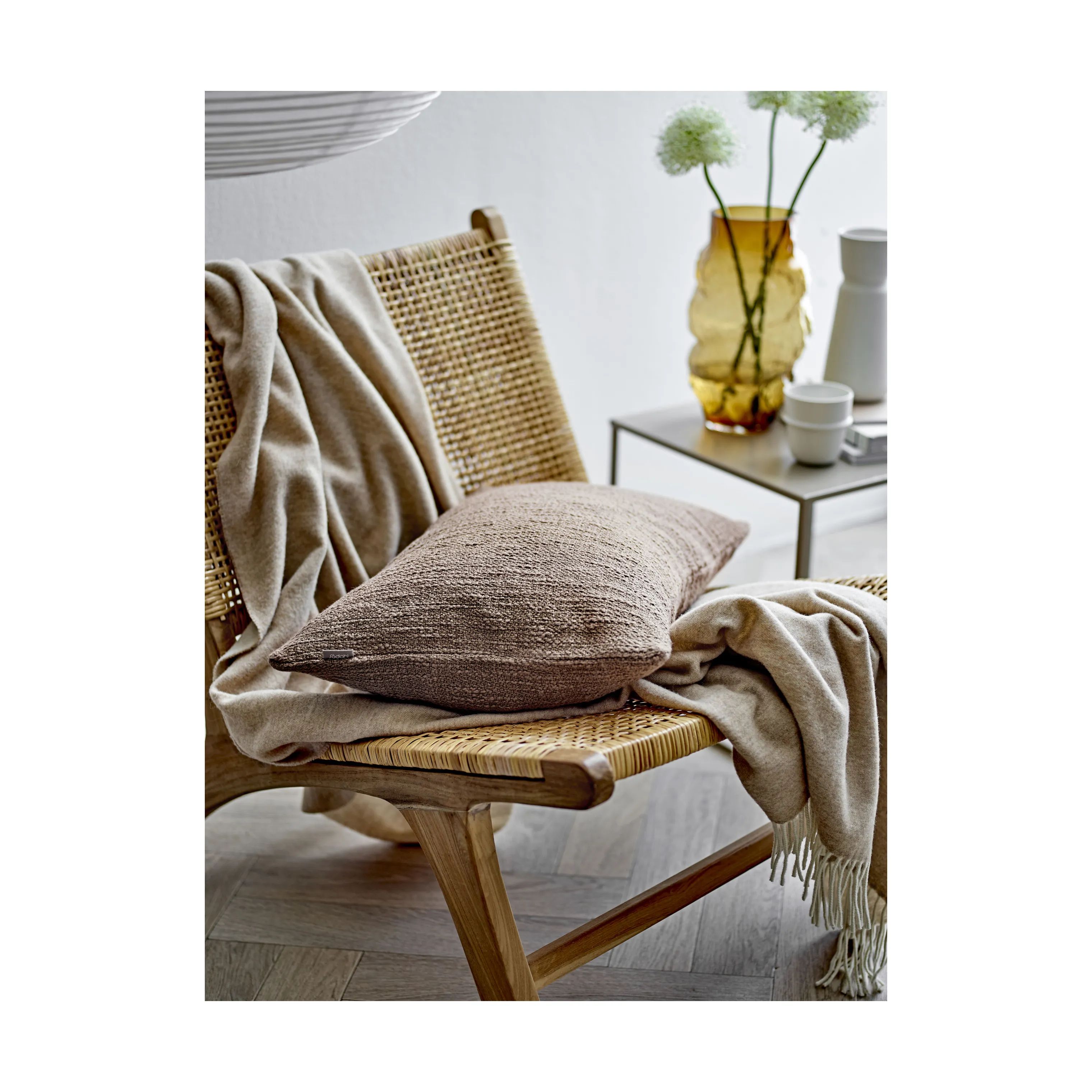 Södahl Pyntepuder Bouclé Pude i Warm Taupe, 6