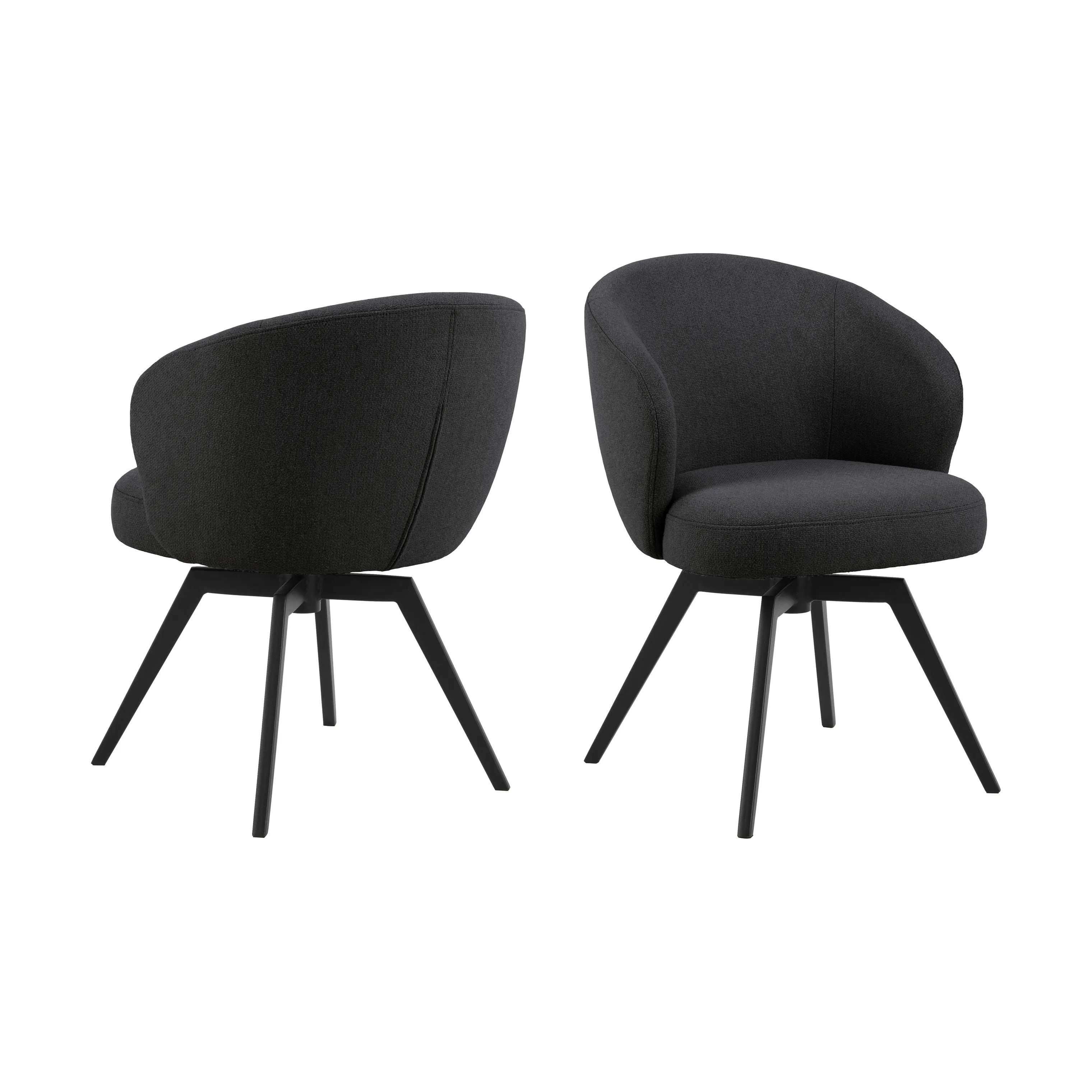 CASA Living Spisebordsstole Darlene Spisebordsstol i Antracit, 3