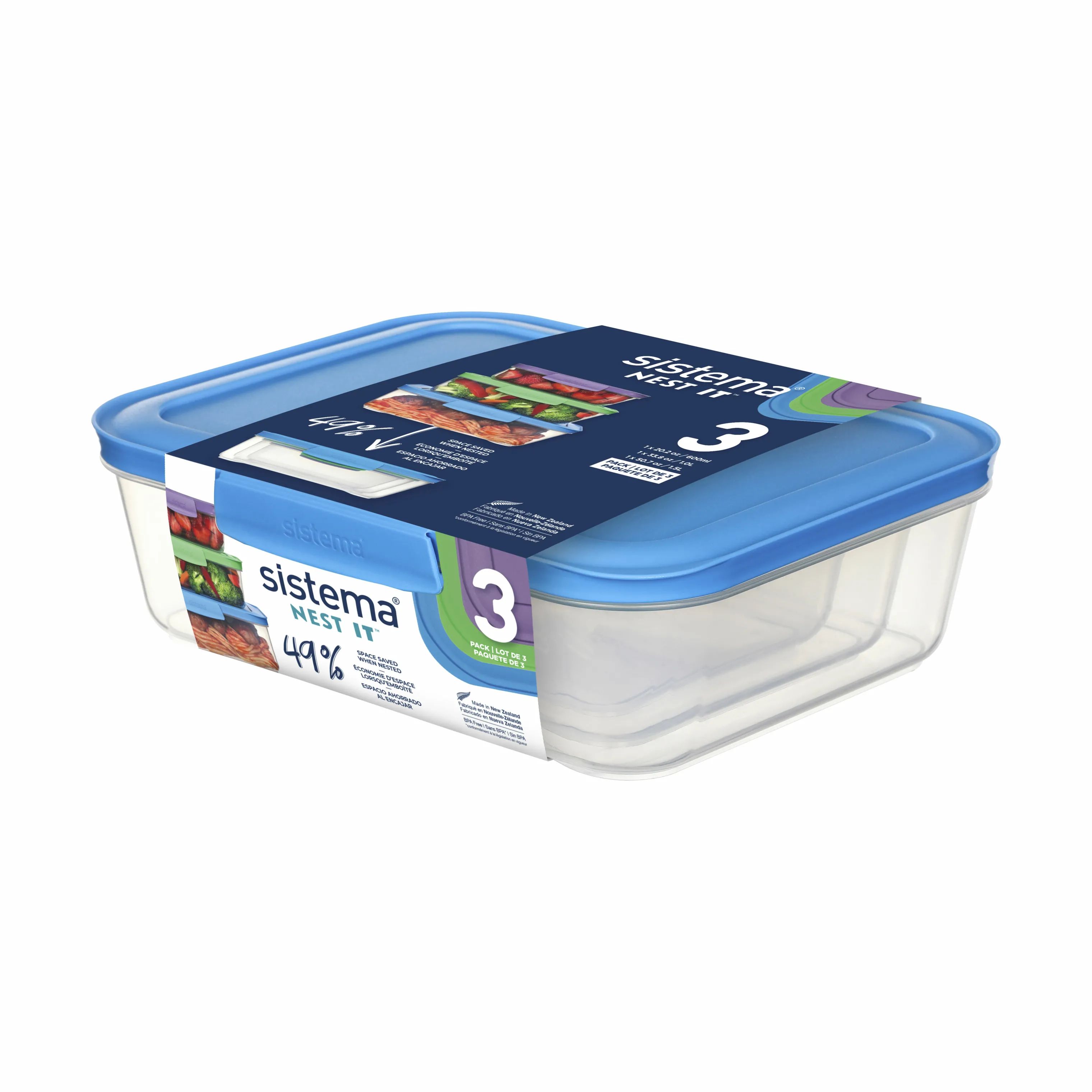 Sistema Opbevaringsbokse Nest It Opbevaringsboks - 3 stk. i 3 stk., 1