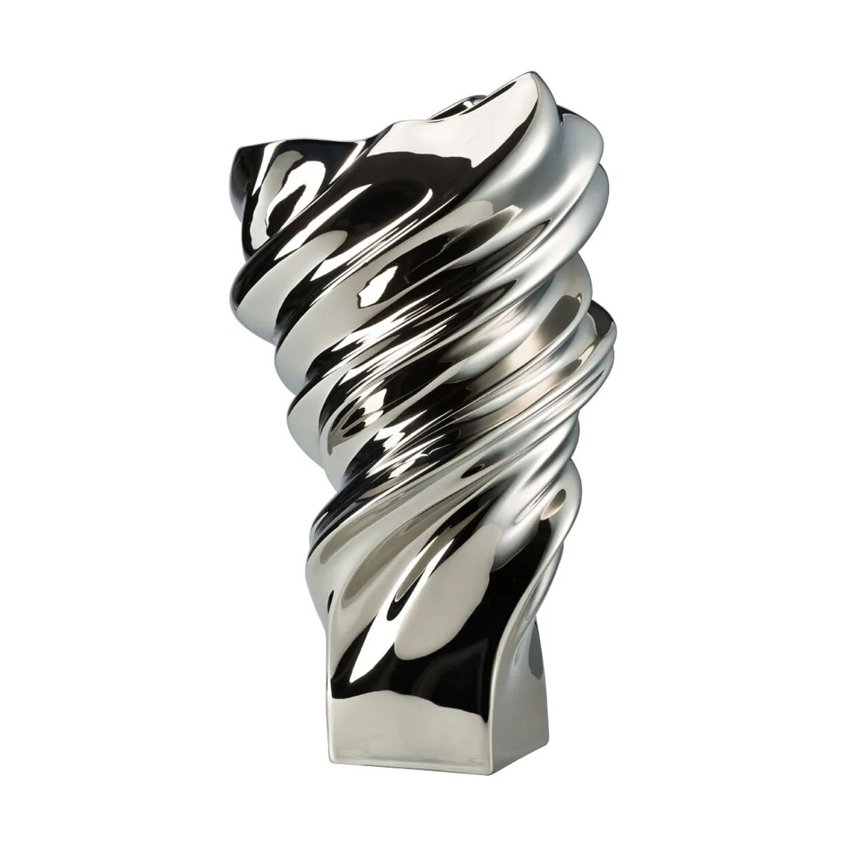 Rosenthal Vaser Squall Vase i Platin, 35,8 cm, 1