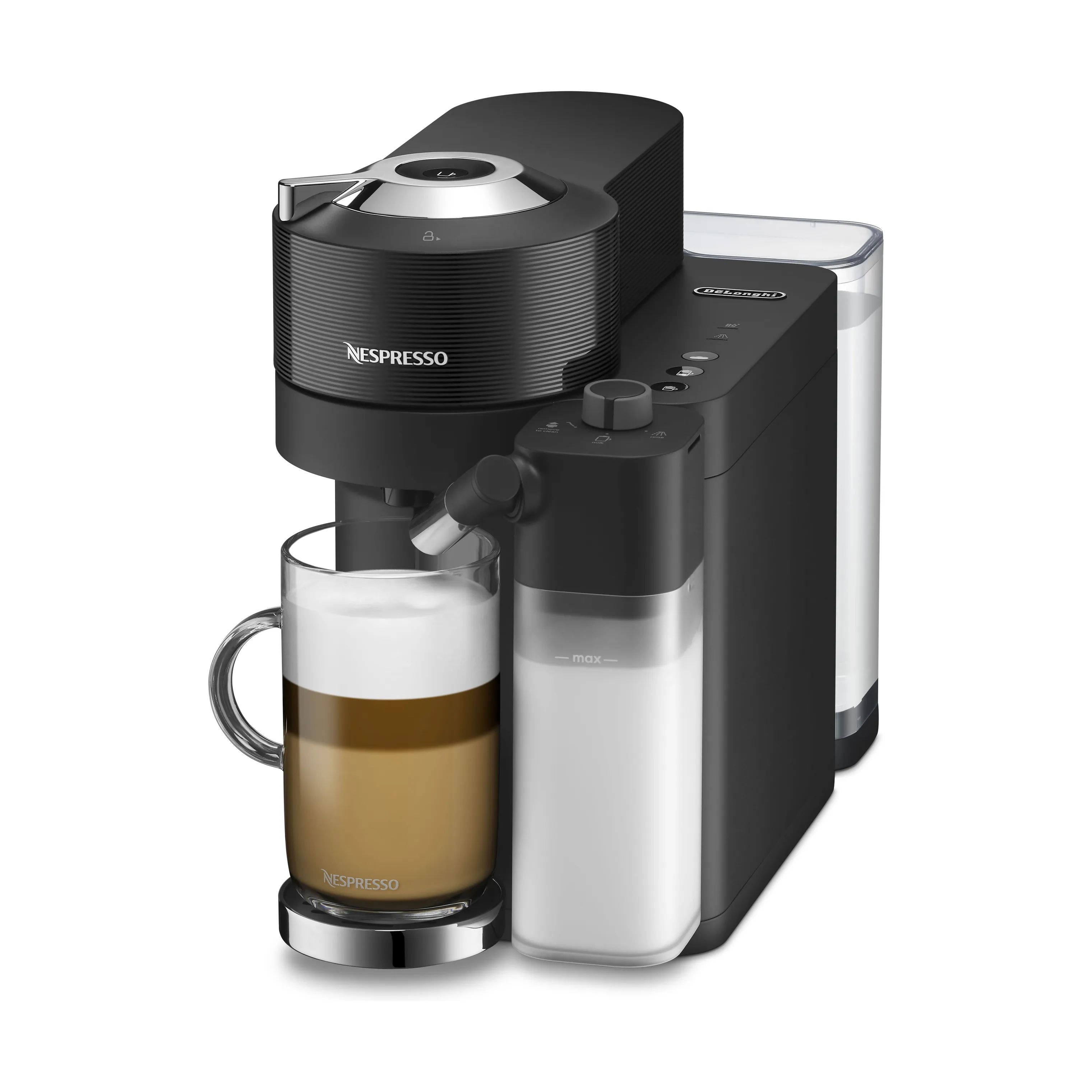 Nespresso kapselmaskiner Vertuo Next Vertuo Lattissima Kapsel Kaffemaskine i Sort, 6