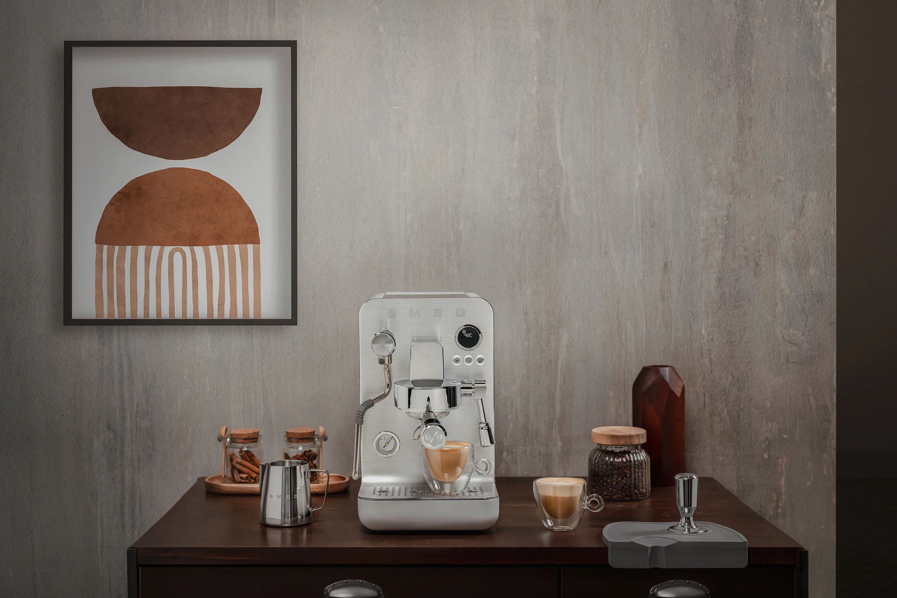 Smeg Espressomaskiner Collezione Minipro Espressomaskine i Mat Hvid, 2