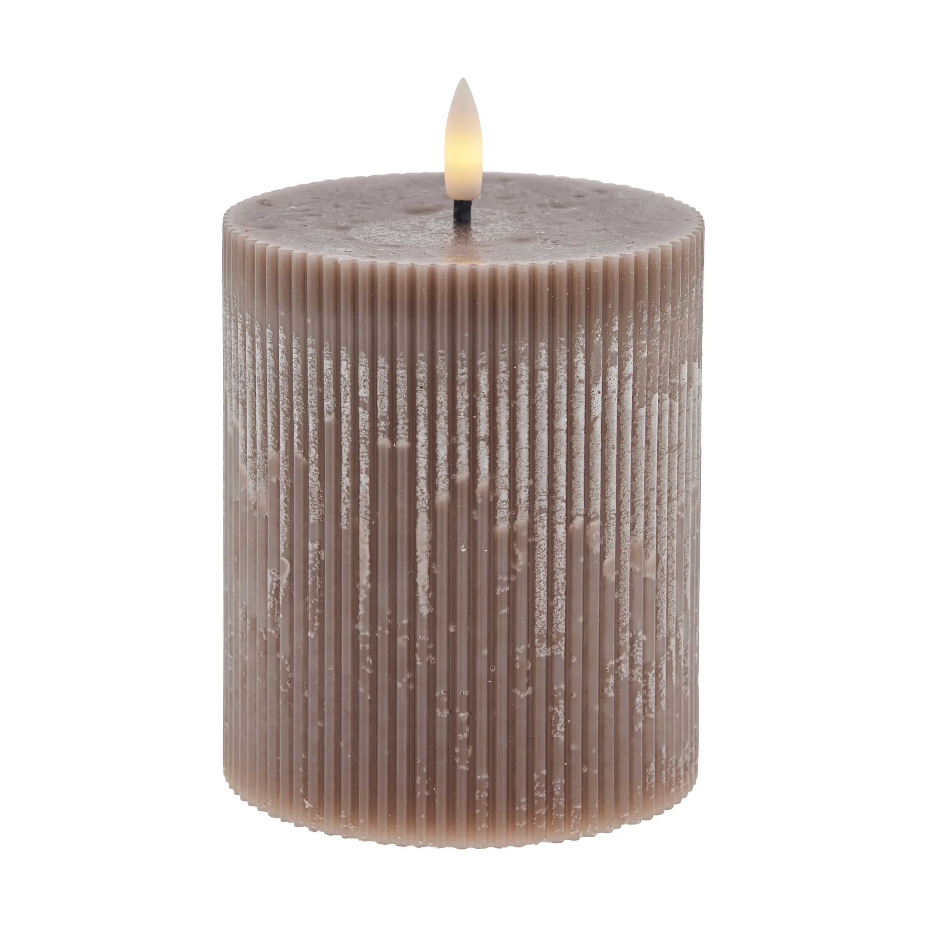 Lene Bjerre LED-lys Lillia LED Bloklys i lyserød, H12 x Ø10 cm, 1