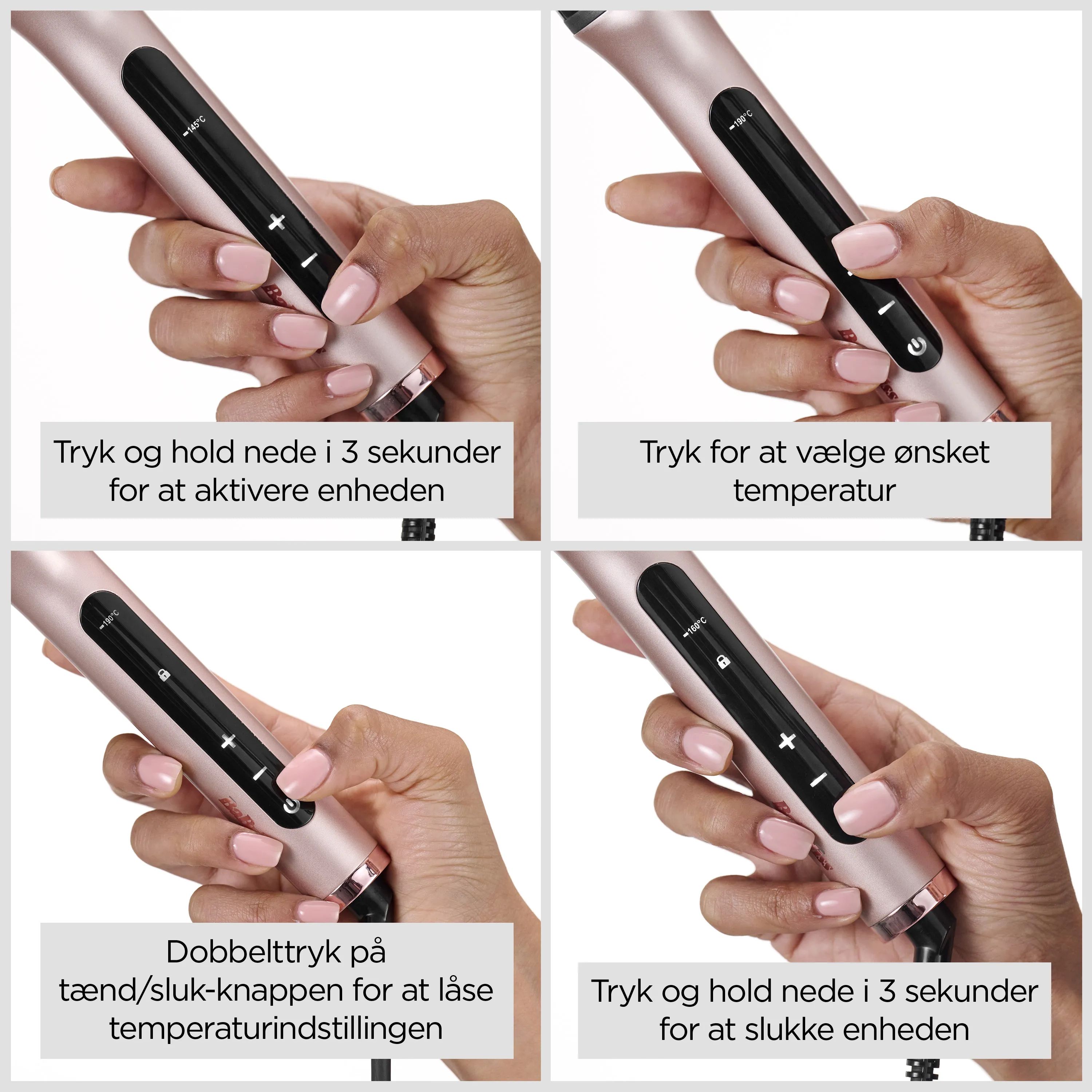 BaByliss Krøllejern Volume Boost Hot Brush i Lyserød, 9