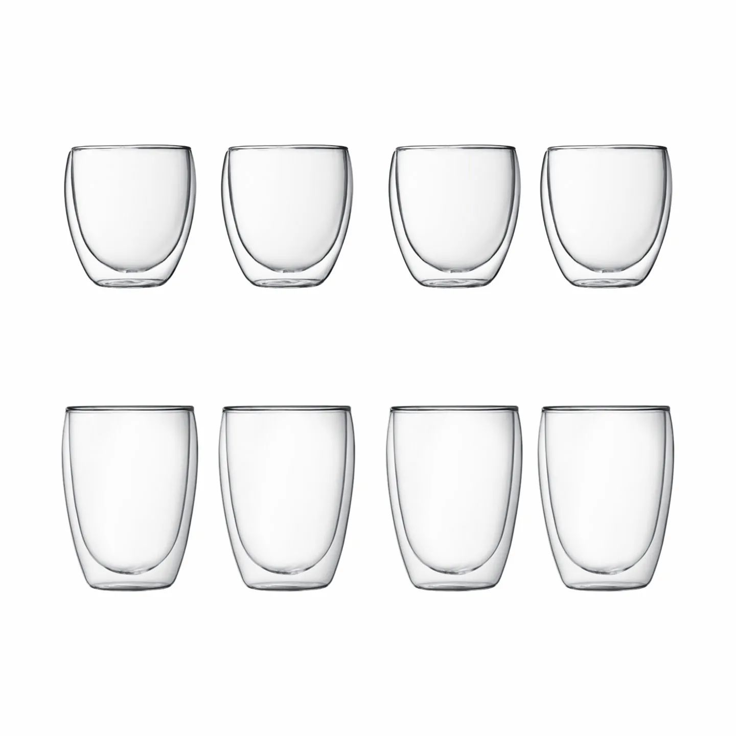 Bodum Termoglas Pavina Termoglas - 8 stk. i klar, 1