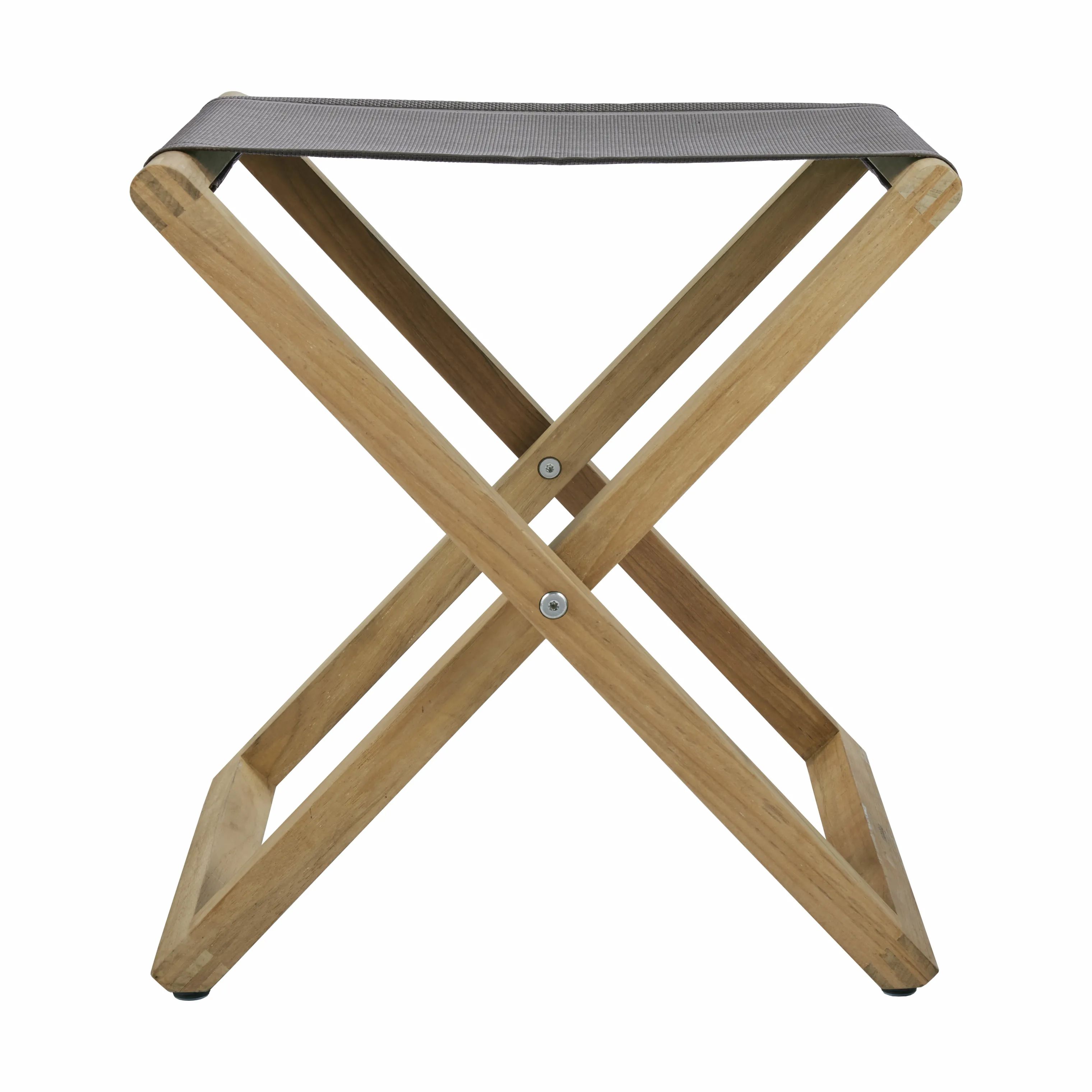 Mandalay Loungestole Langelinie Skammel i Teak/Olivengrøn, 6