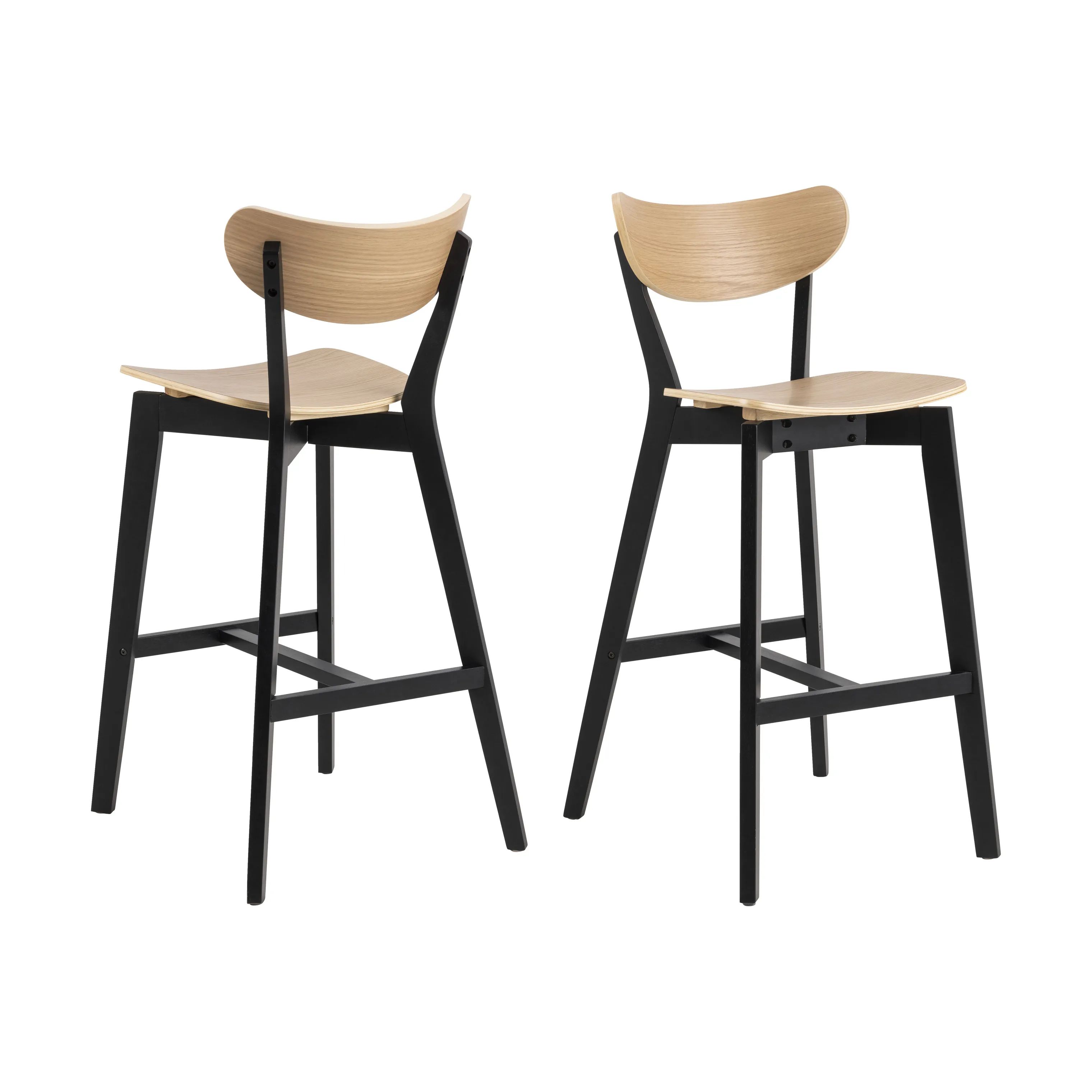CASA Living Barstole Roxby Barstol - 2 stk i Natur, 4