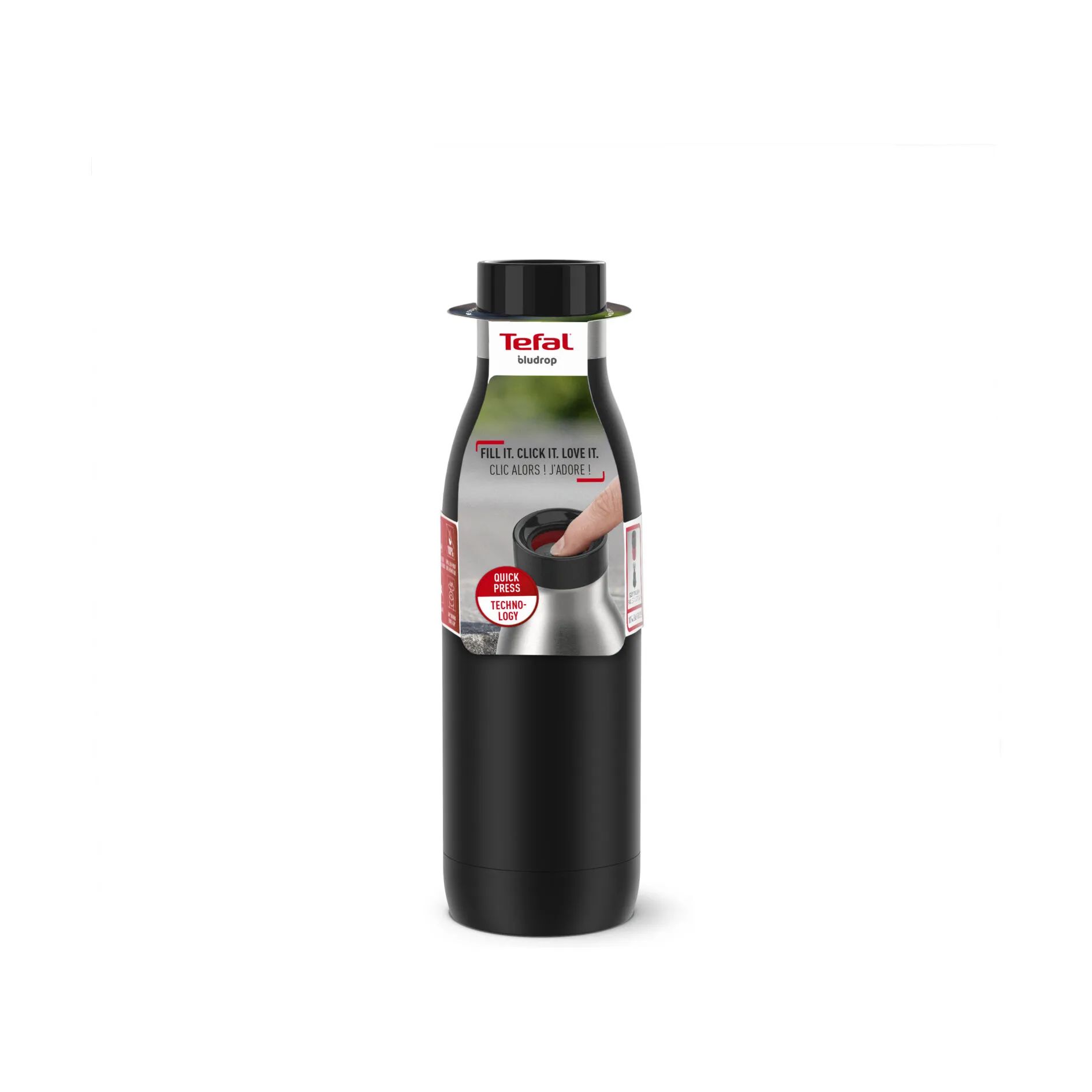 Tefal Termoflasker Bludrop Basic Termoflaske i Sort, 50 cl, 6