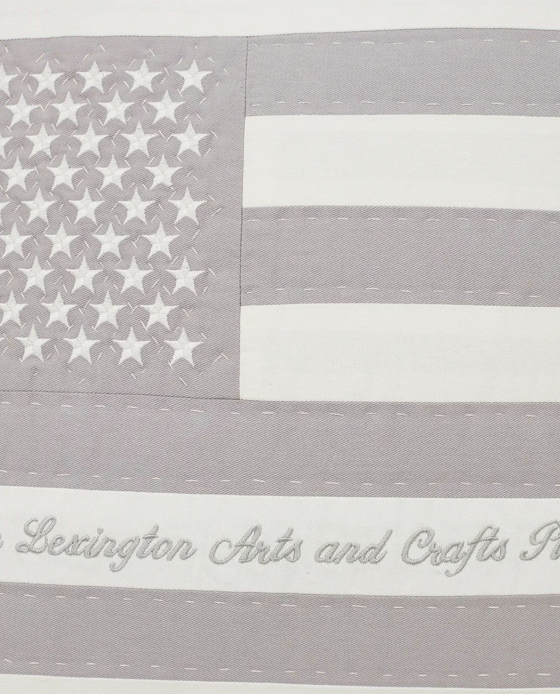 Lexington Pyntepudebetræk Arts & Crafts Cotton Twill Pudebetræk i Off White/Gray, 2