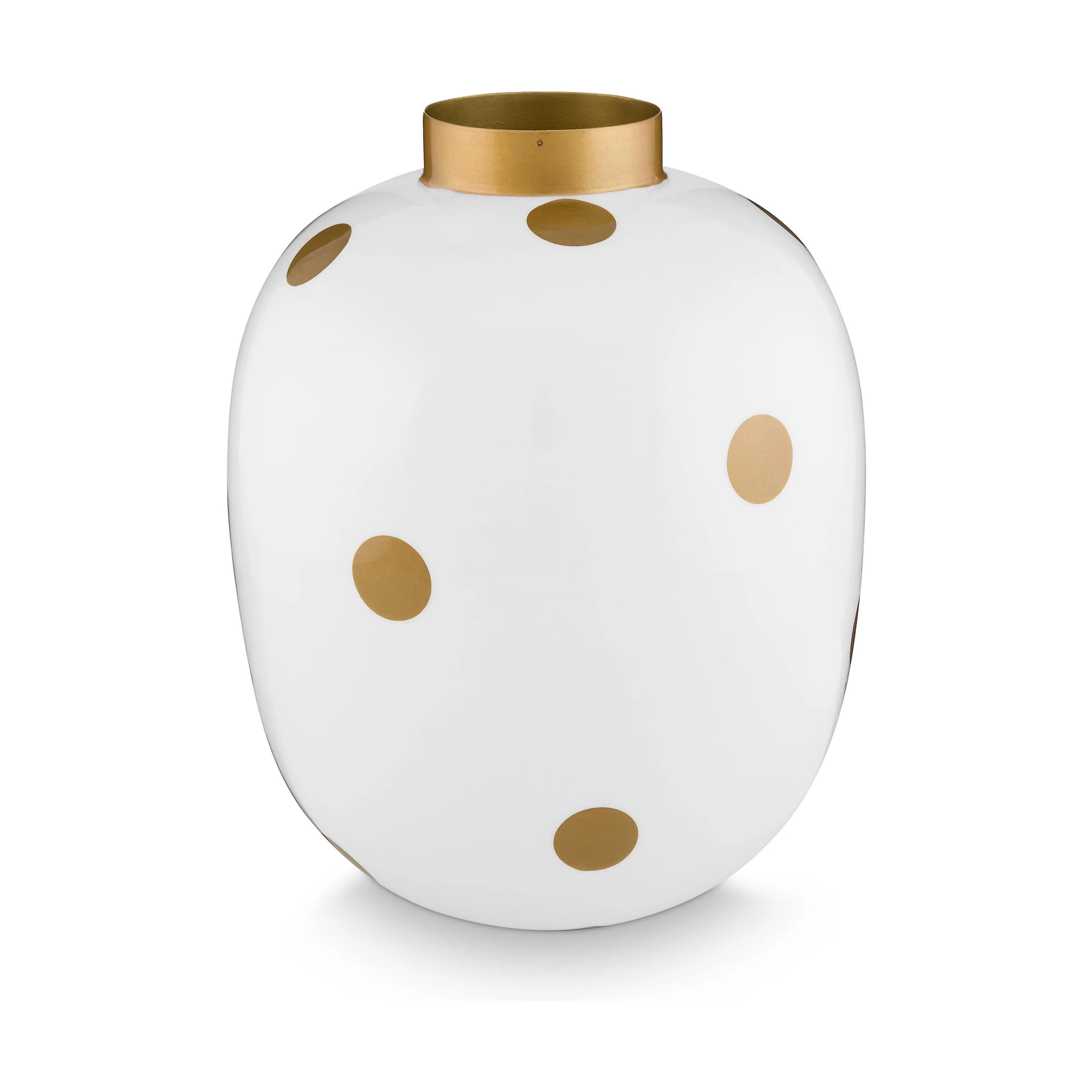 PIP Studio Vaser Dot delight Vase i Withe Gold, 32 cm, 1