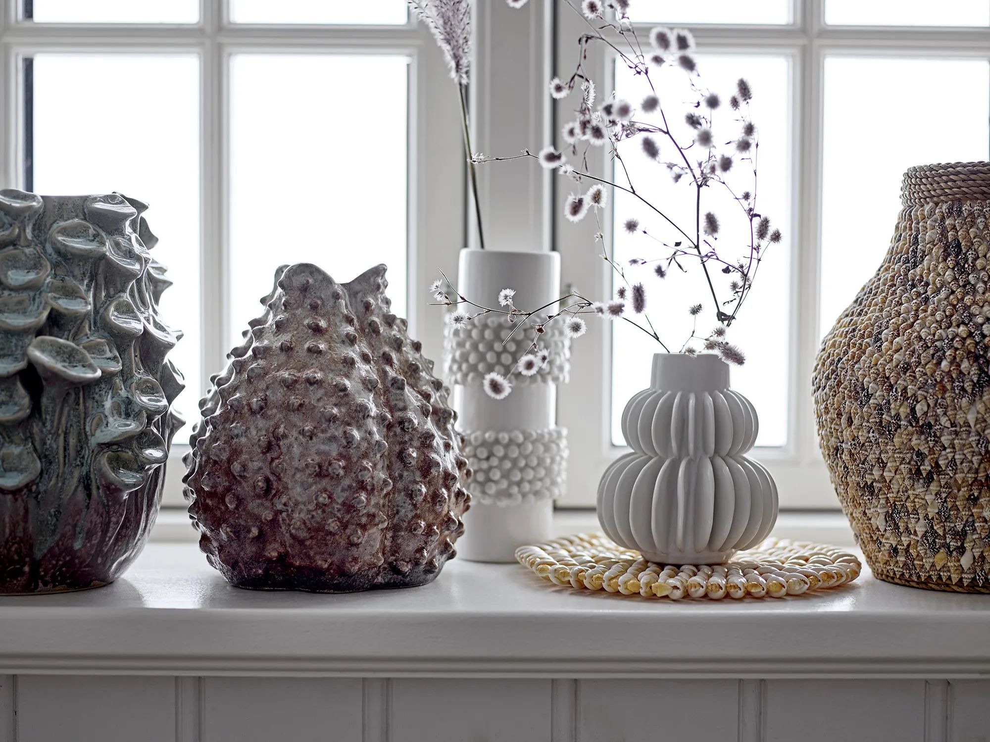 Bloomingville Vaser Barrit Vase i Hvid, 2