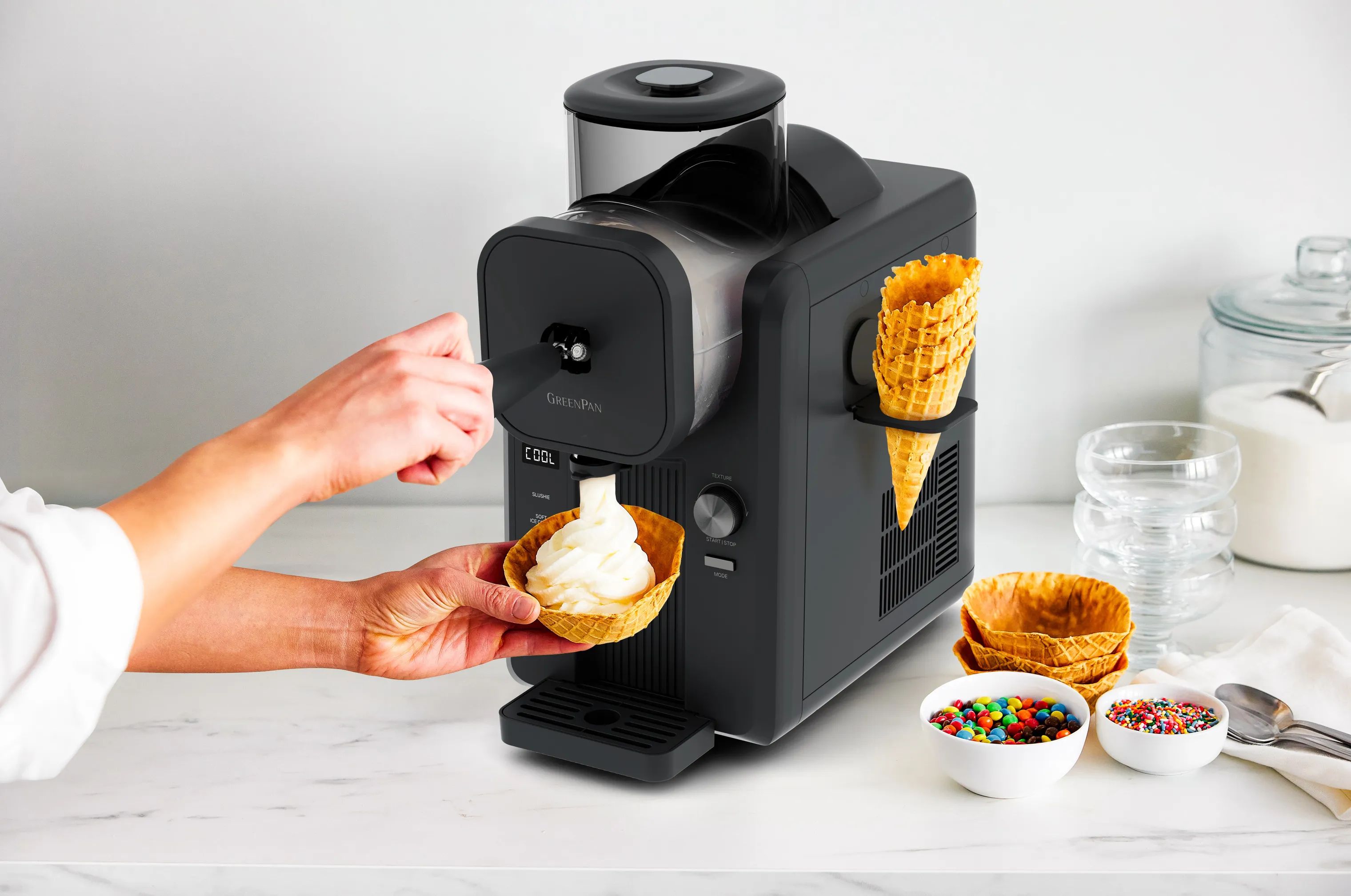 Greenpan Ismaskiner Slushice/Softice Maskine i Grå, 2