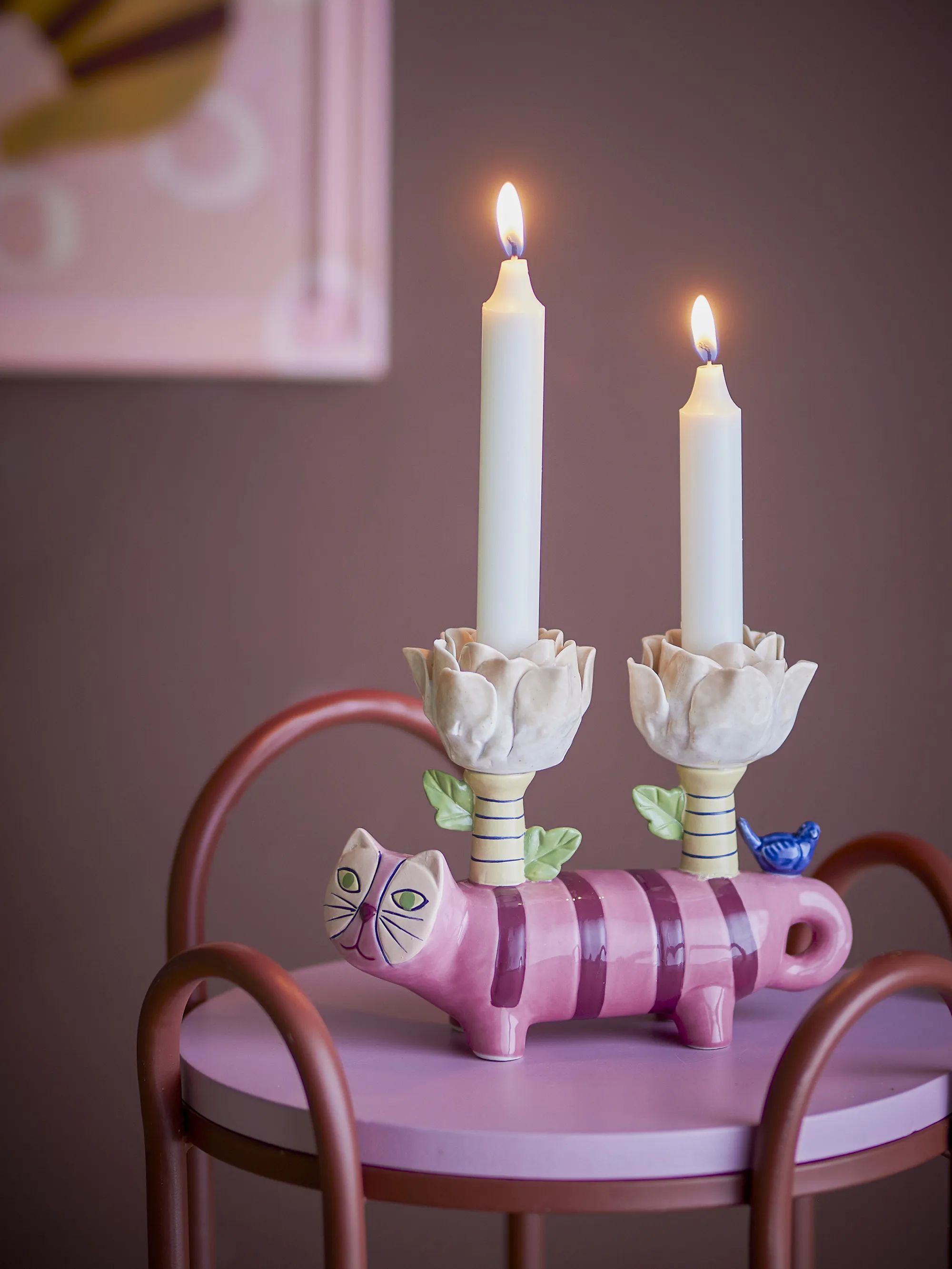 Bloomingville Kronelysestage Missy Lysestage i Rose, 2