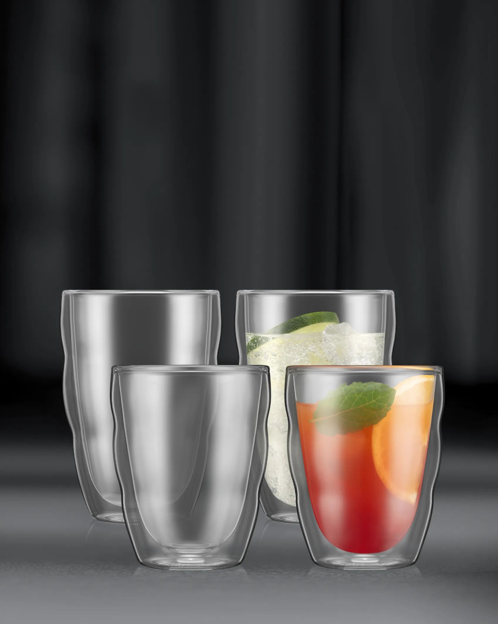 Bodum Vandglas Pilatus Vandglas - 8 stk. i Klar, 2