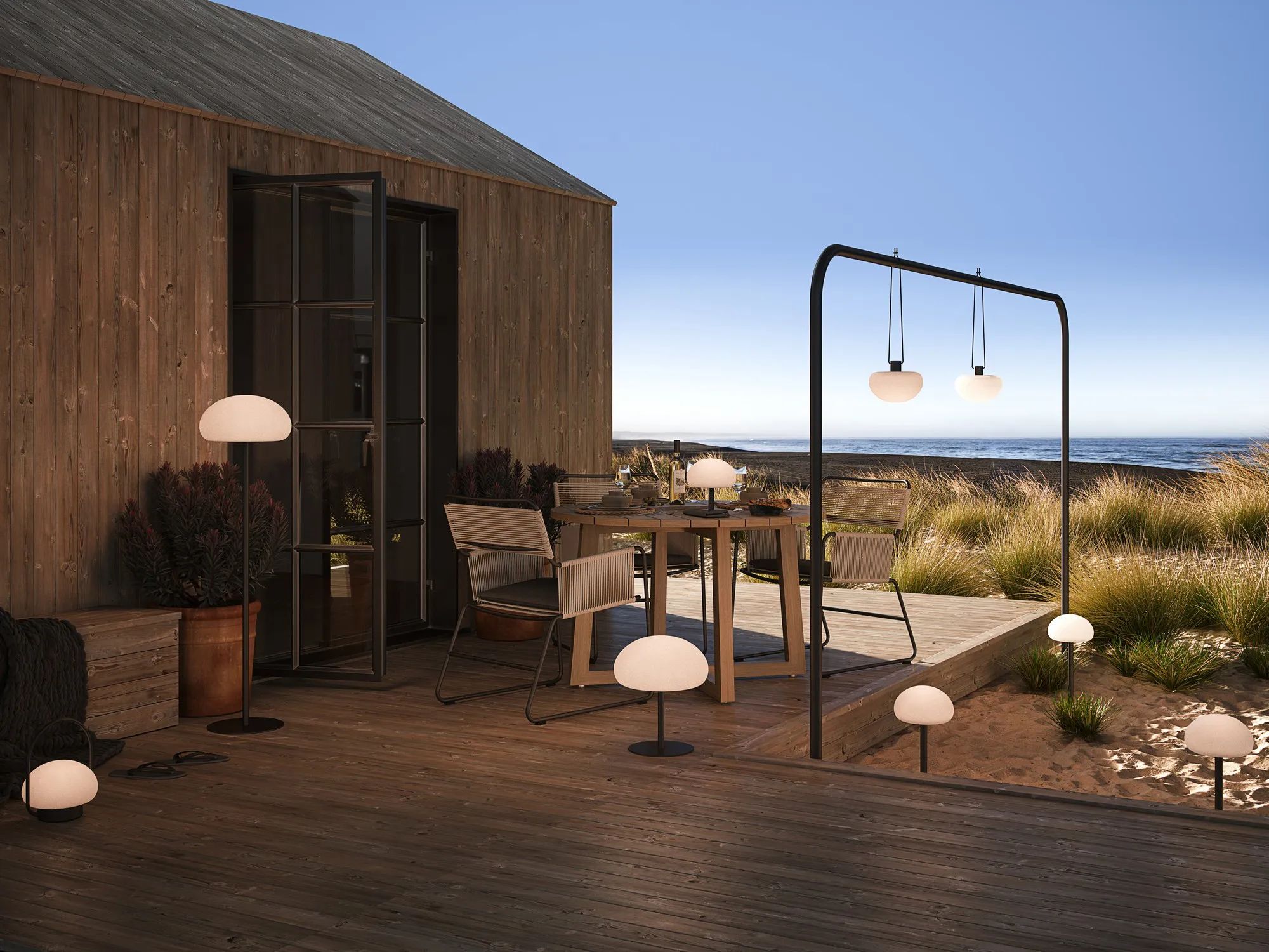 Nordlux Bedlamper Sponge LED Havespyd i Hvid / Sort, 3