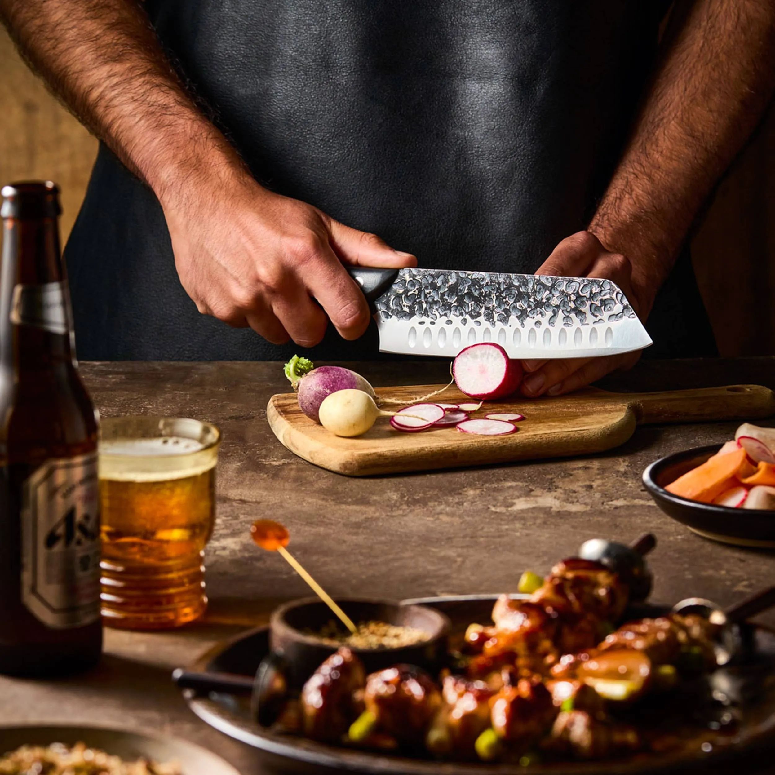 THE CUSTOM CHEF™ Santokuknive Cuisine::pro Kuro Kiba Cuisine::pro® Kuroi Kiba™ Santokukniv i 18, 2