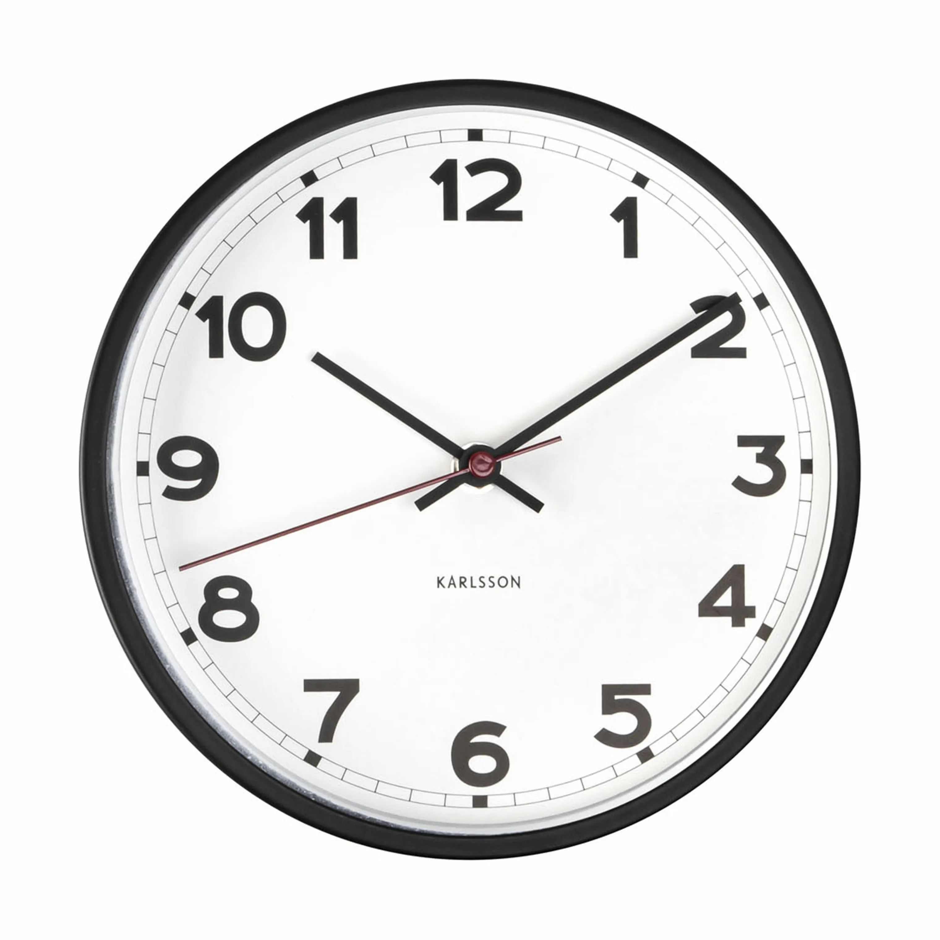 Karlsson Vægure New Classic Vægur i Hvid/sort, 20 cm, 1