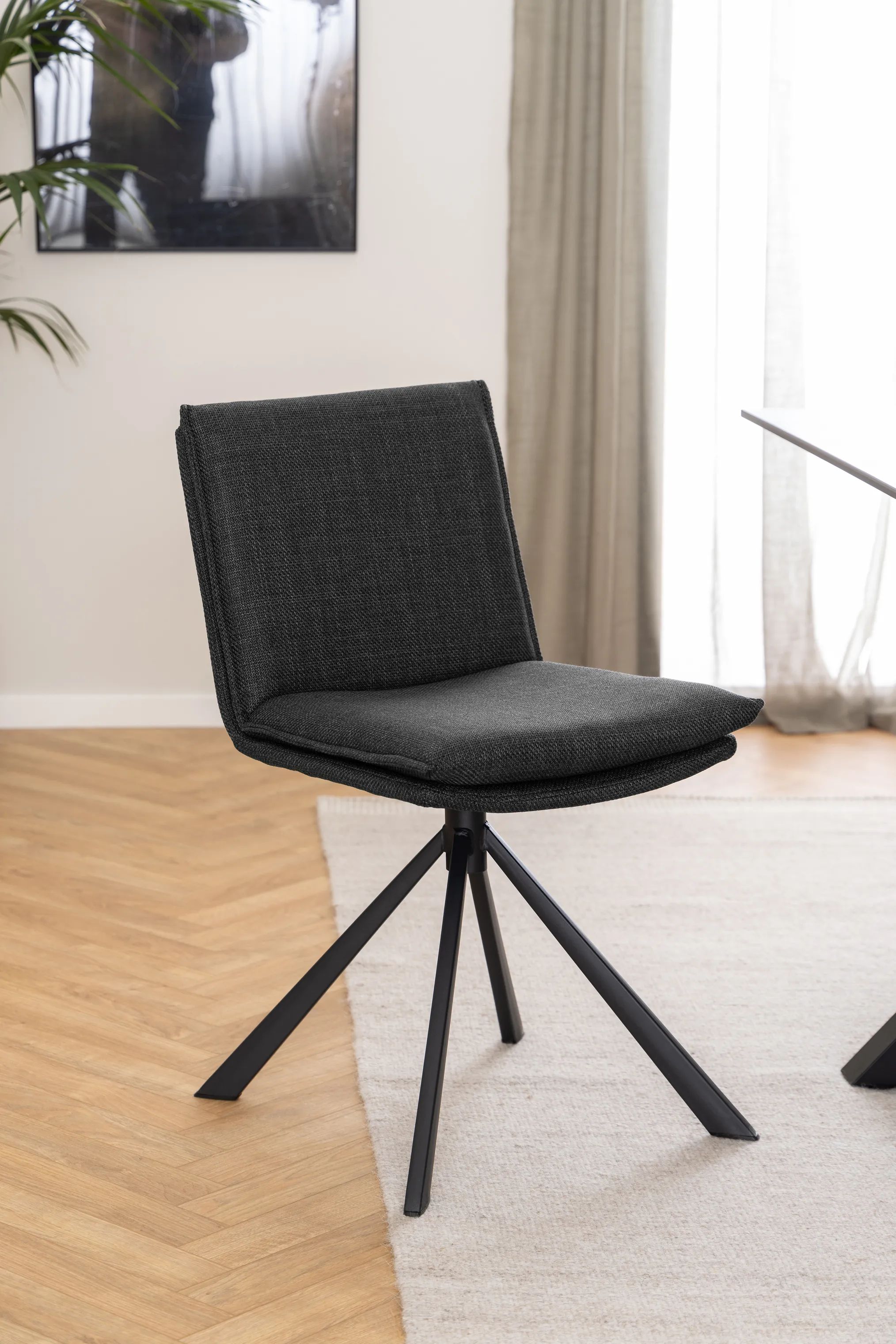 CASA Living Spisebordsstole Flynn Spisebordsstol i Mørkegrå, 2