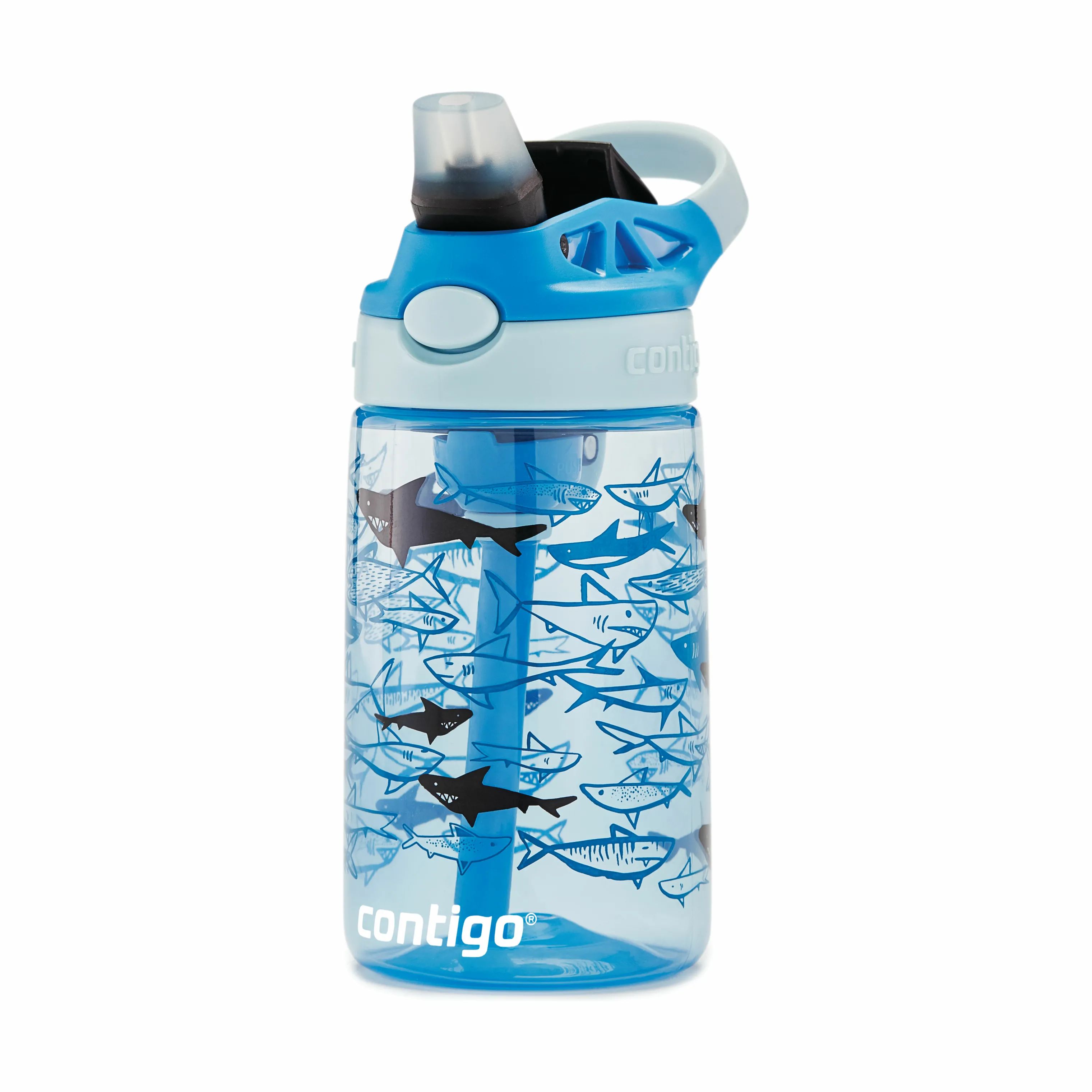 Contigo Drikkedunke Easy Clean Drikkeflaske i Blue sharks, 3