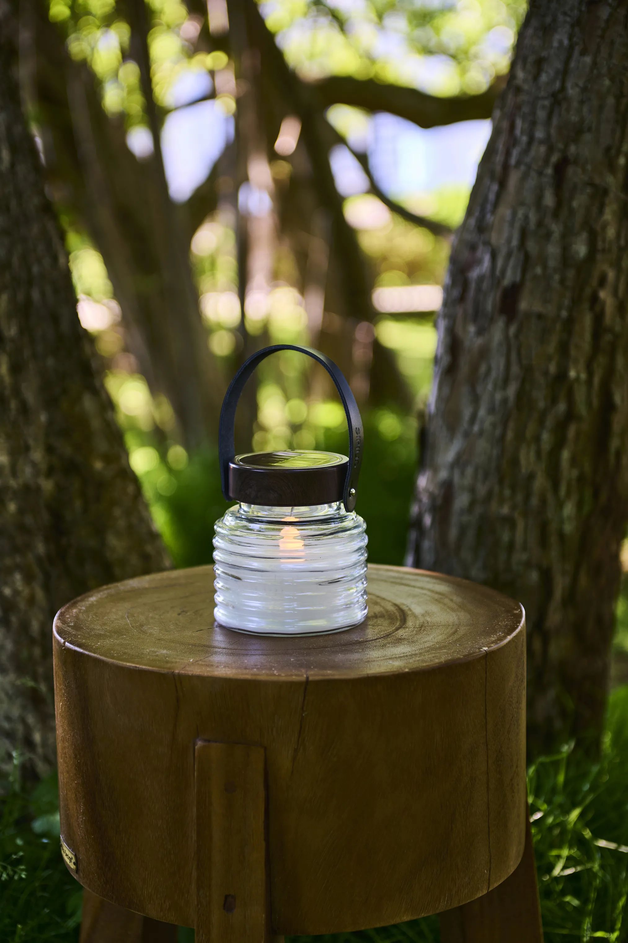 Sirius LED-lys Aston Solar LED Krukke i Sort/brun, 14,3 cm, 4