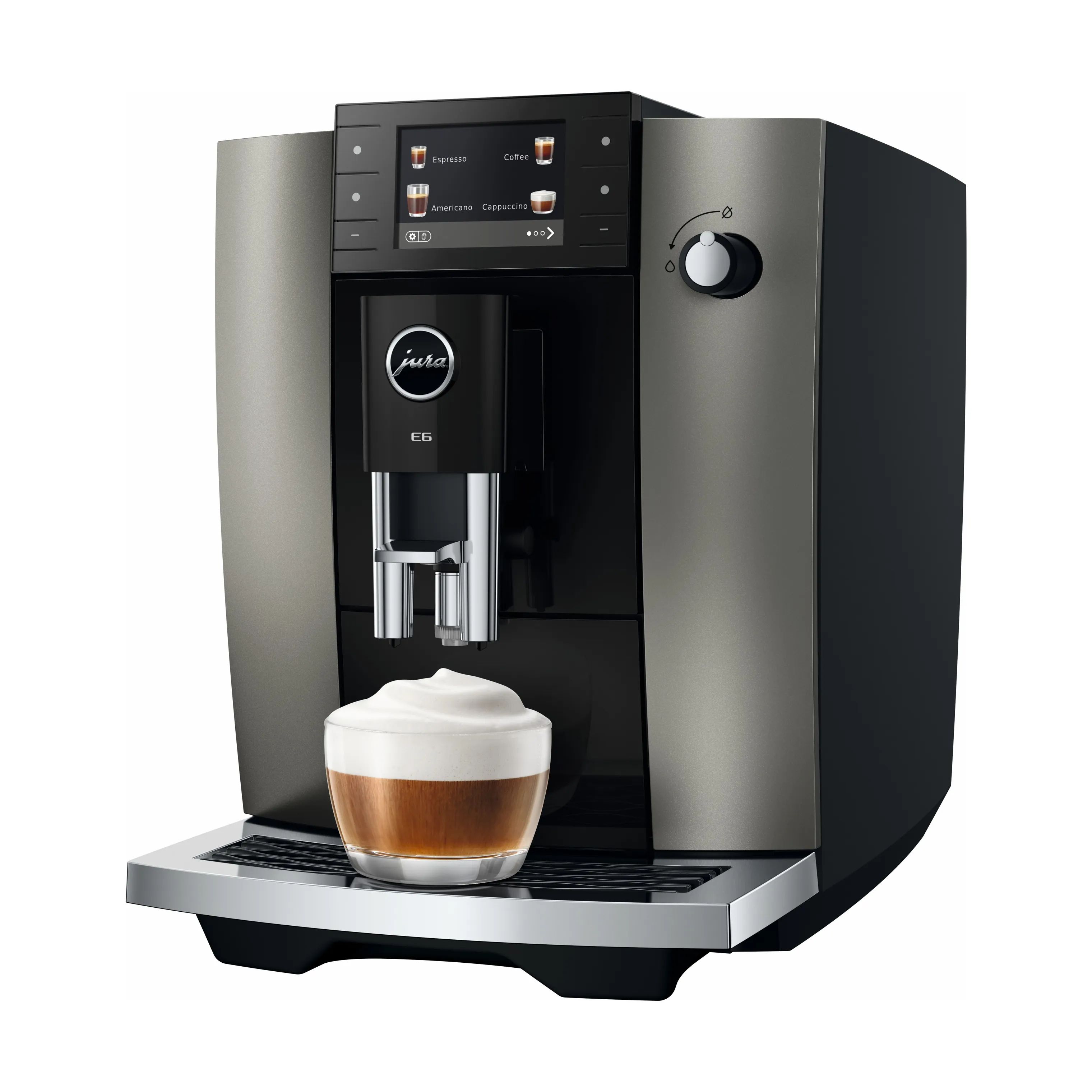 JURA Kaffemaskiner E6 (EB) E6 (ED) Kaffemaskine i Dark Inox, 5