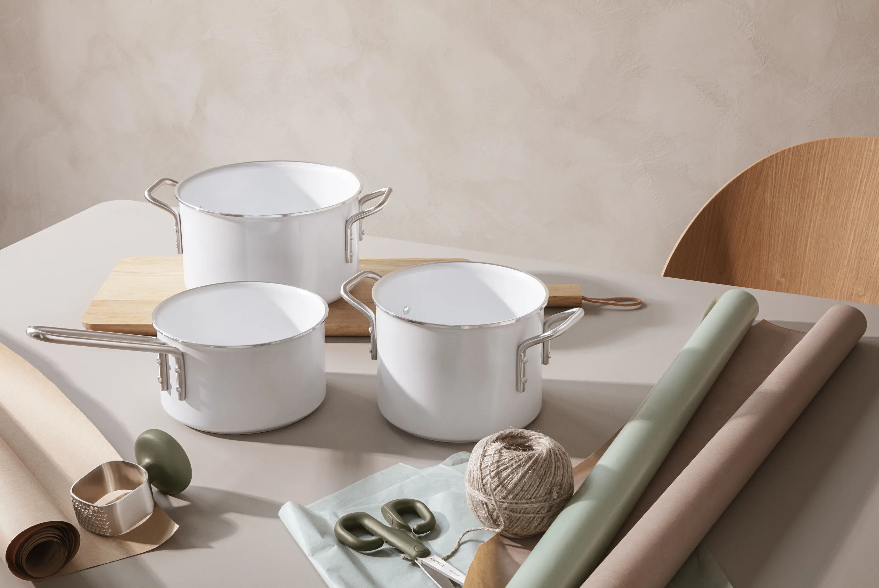 Eva Trio Kasseroller White Line Rec. White Line Kaserolle i 13 cm, 2
