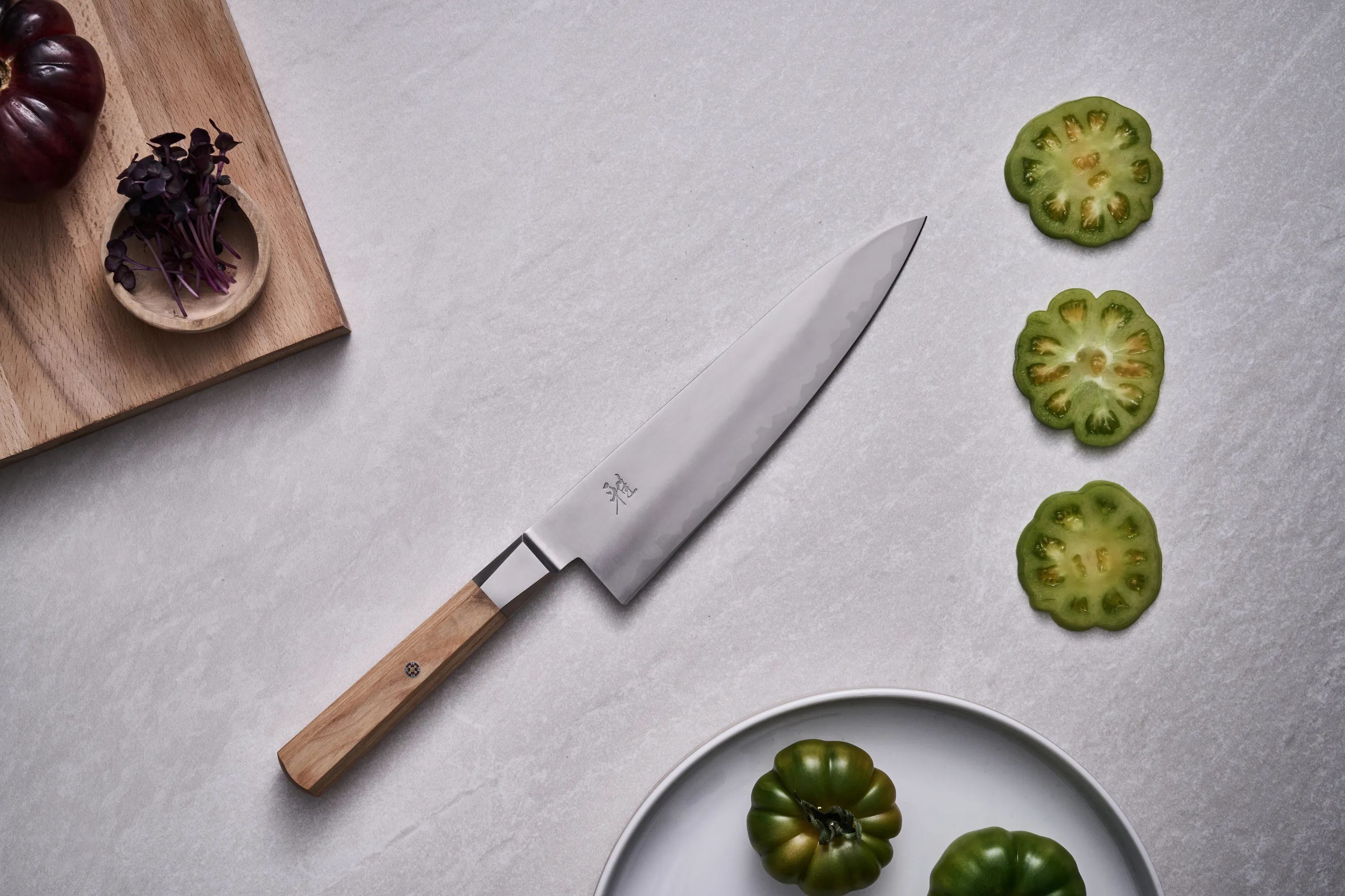 MIYABI Kokkeknive KOYA 4000FCv2 Koya Gyutoh Kokkekniv i Beige, 2