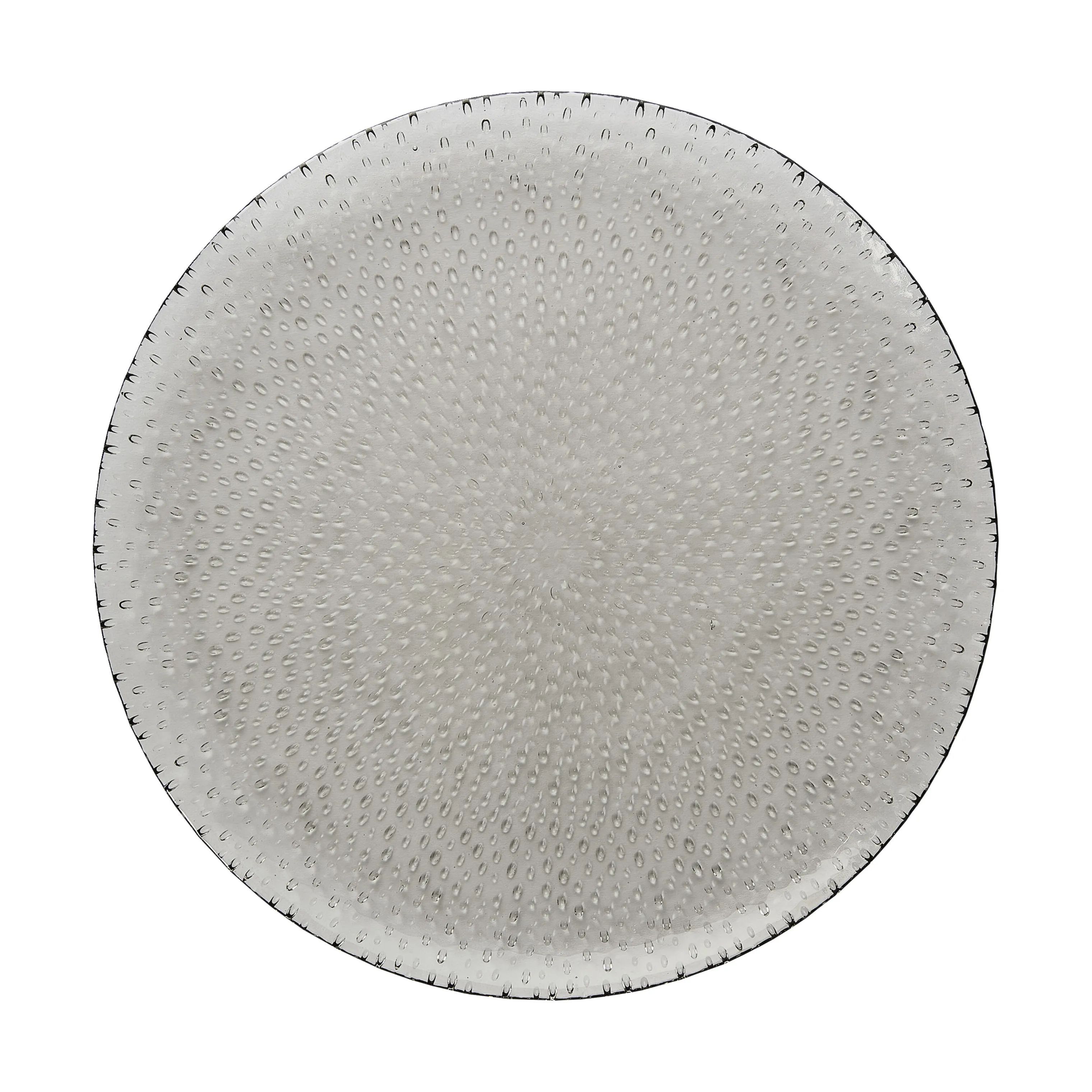 RAW by Aida Middagstallerkener aida Raw Glass Beads Tallerken i Smoke, 27 cm, 1