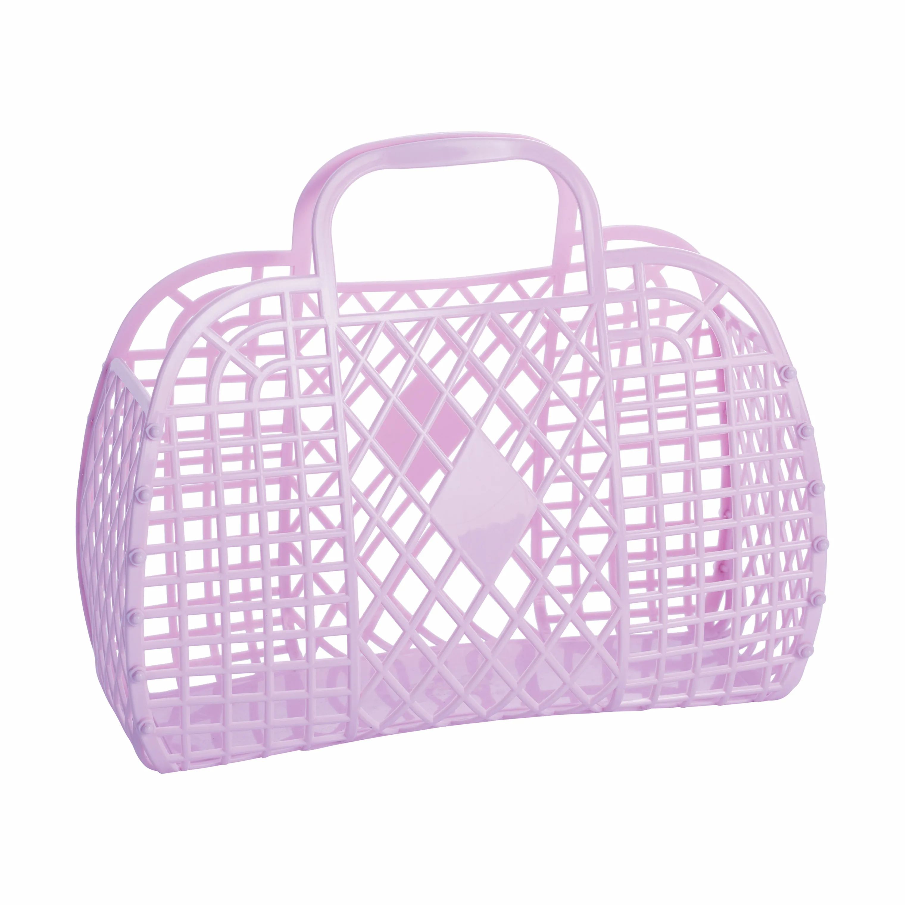 Sun Jellies Øvrigt interiør Retro Basket Retro Taske - Stor i Lilac B 14 x L 35 x H 30 cm, 1