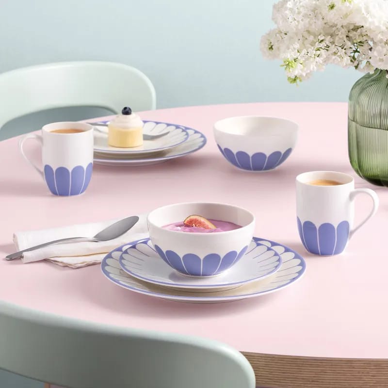 Villeroy & Boch Krus og kopper med hank Fleur Bleu Krus i Hvid/blå, 3