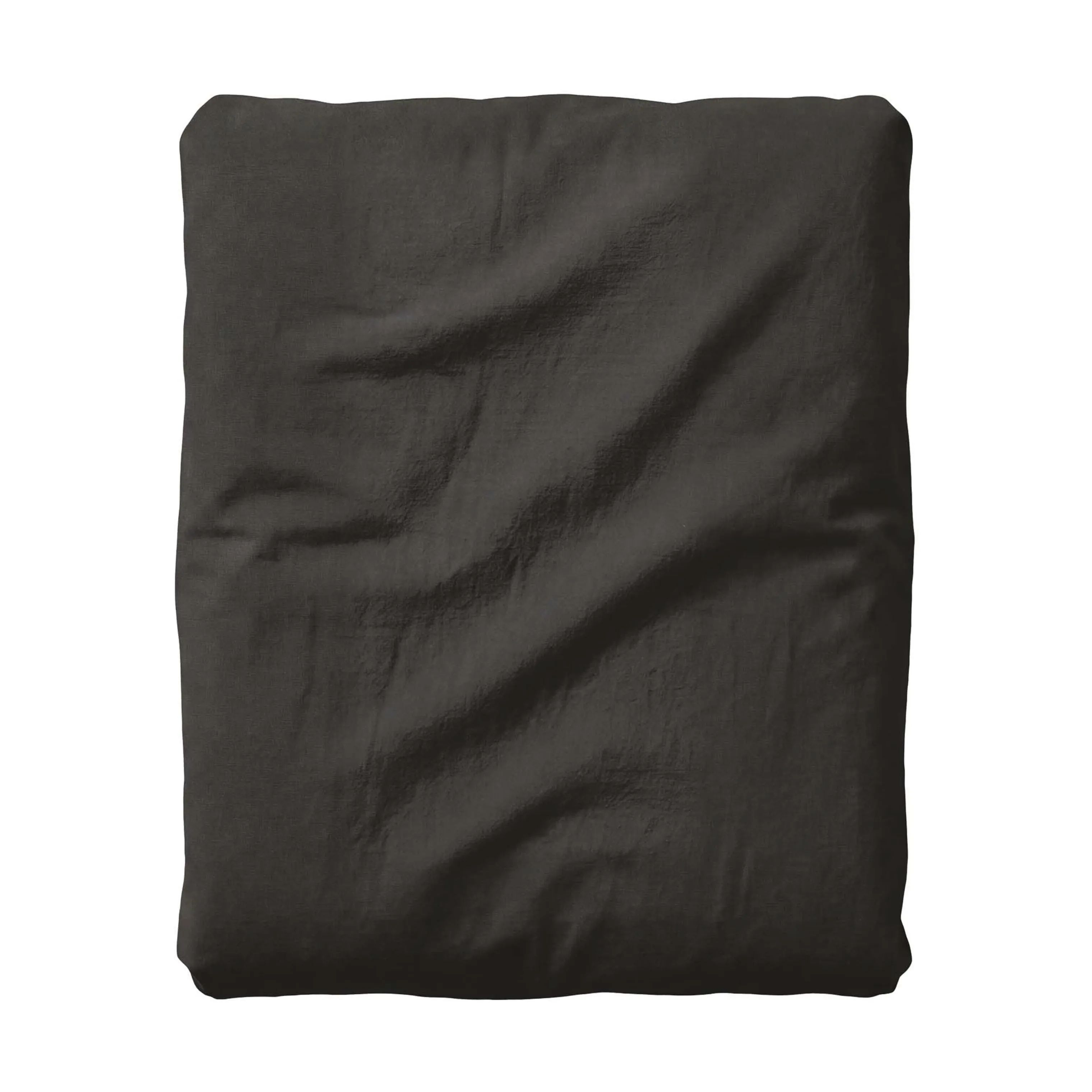Essenza Lagner Fine Organic Jersey Boxlagen i Anthracite, B160 x L220 cm, 1