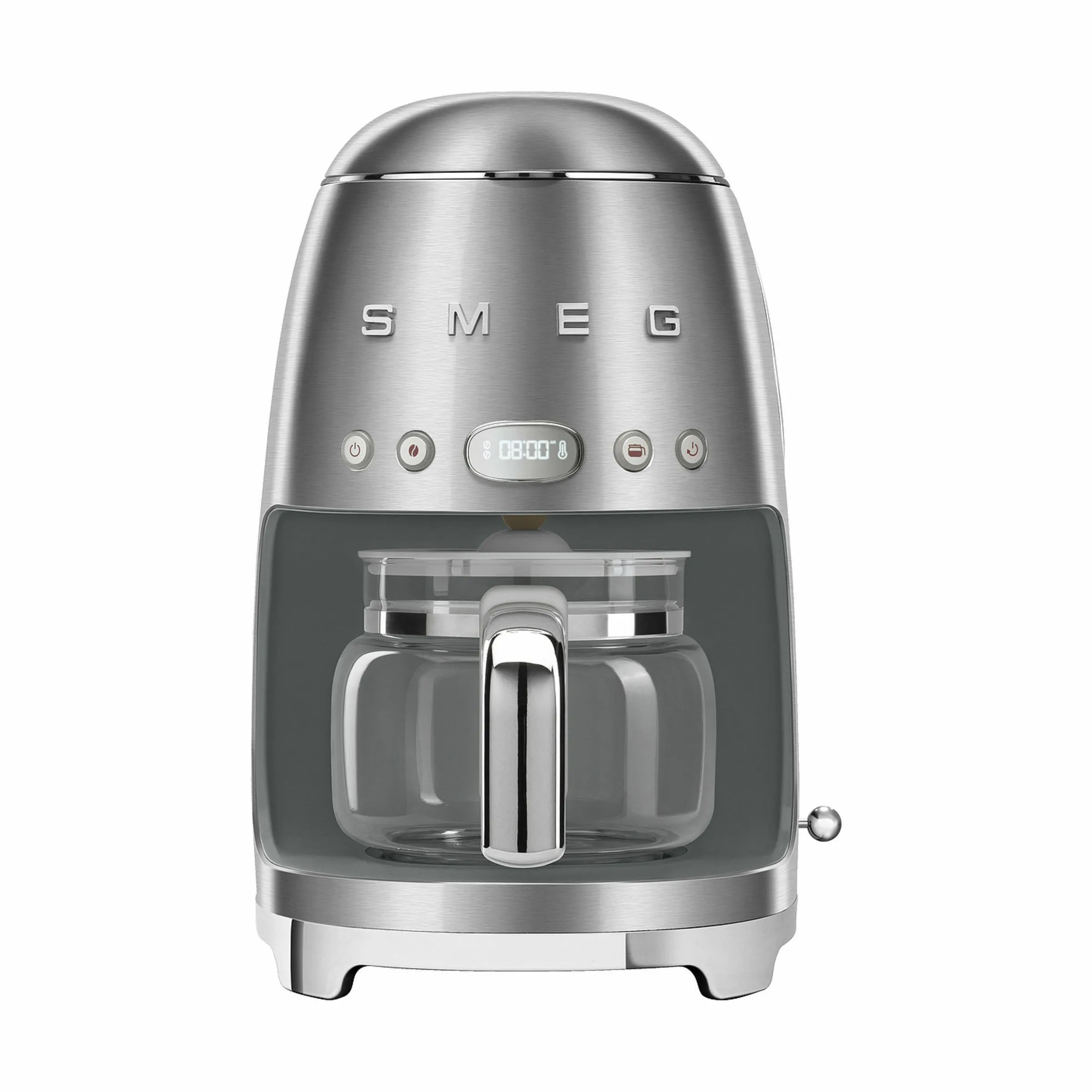 Smeg Kaffemaskiner 50's Style Kaffemaskine DCF02SSEU i Stål, 1